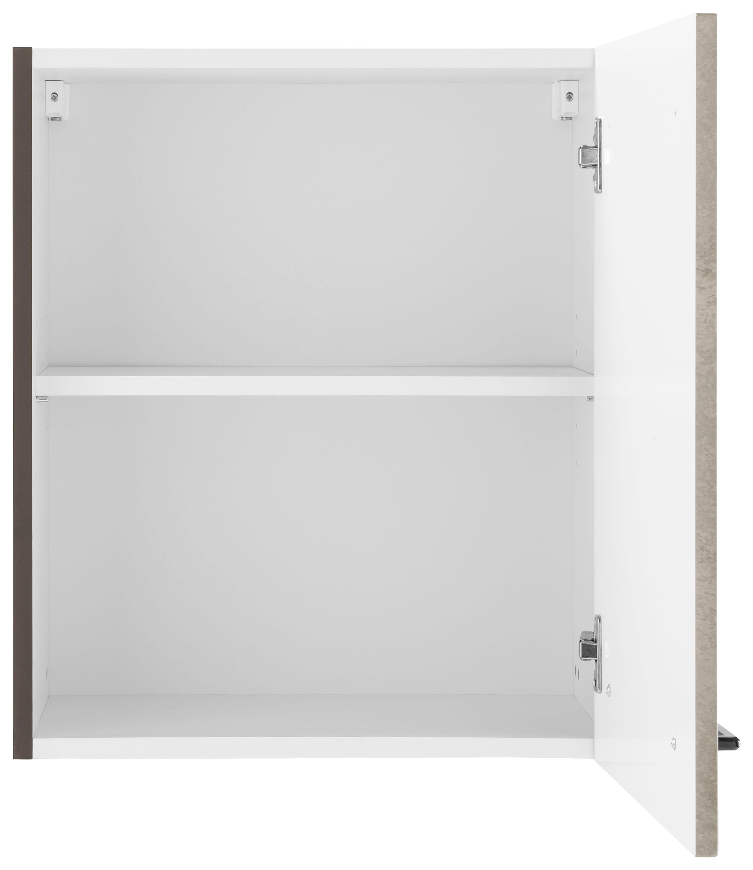 KOCHSTATION Hängeschrank »KS-Tulsa« 50 cm breit, 57 cm hoch, 1 Tür, schwarzer Metallgriff, MDF Front