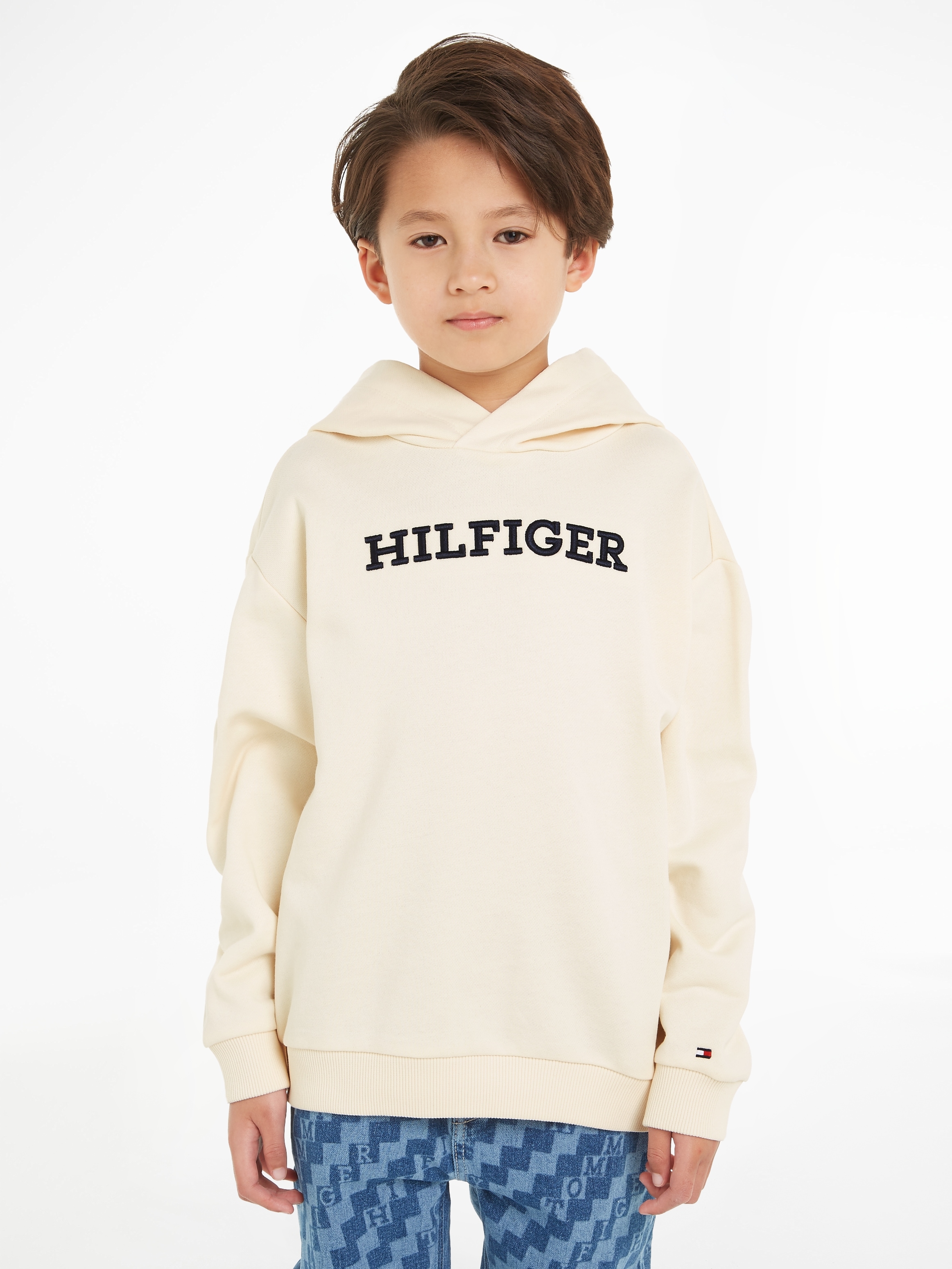 Tommy Hilfiger Kapuzensweatshirt »U MONOTYPE HOODIE«, mit Logo-Stickerei auf der Brust