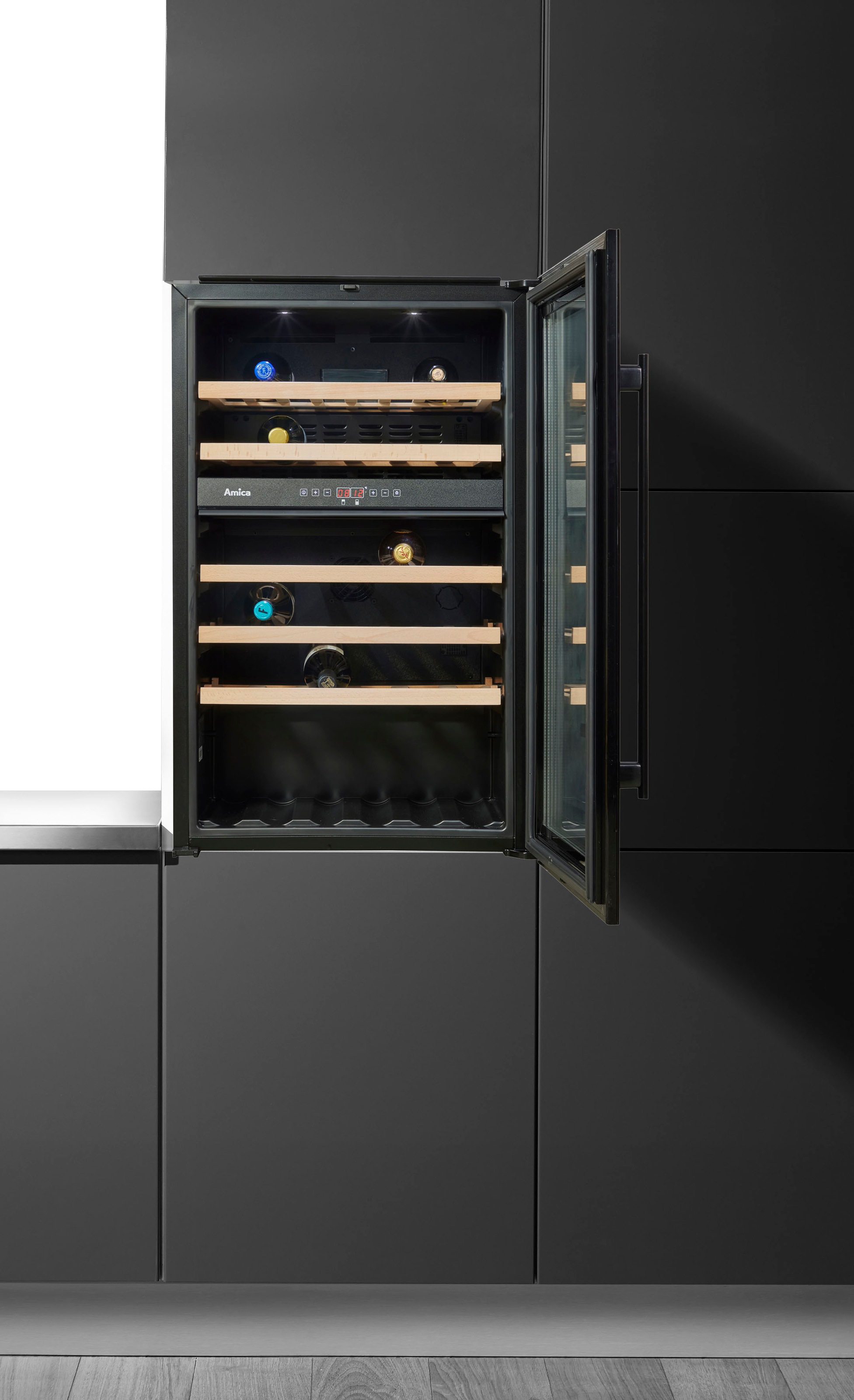 Amica Einbauweinkühlschrank »WK 341 220 S«, für 58 Standardflaschen á 0,75l günstig online kaufen