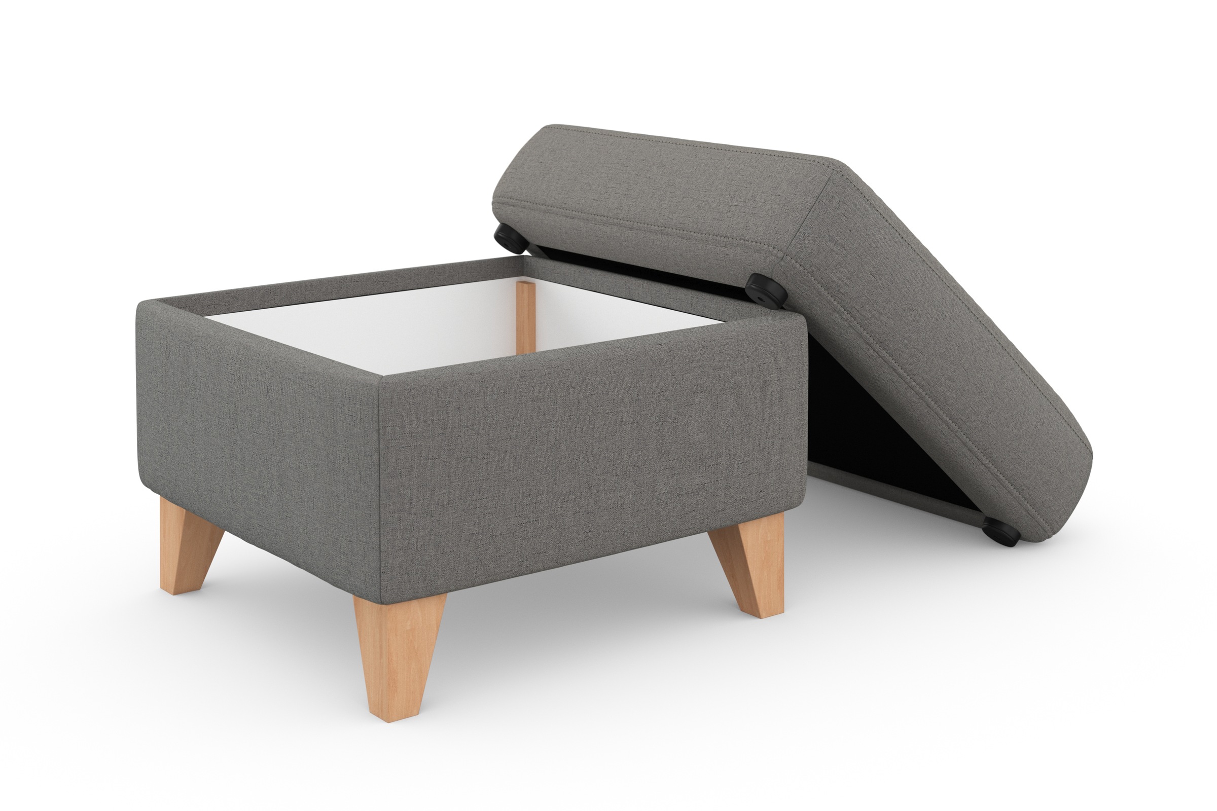 sit&more Stauraumhocker »Visby«, Stauraum, auch erhältlich mit Wasser zu reinigendem "Soft clean" Bezug
