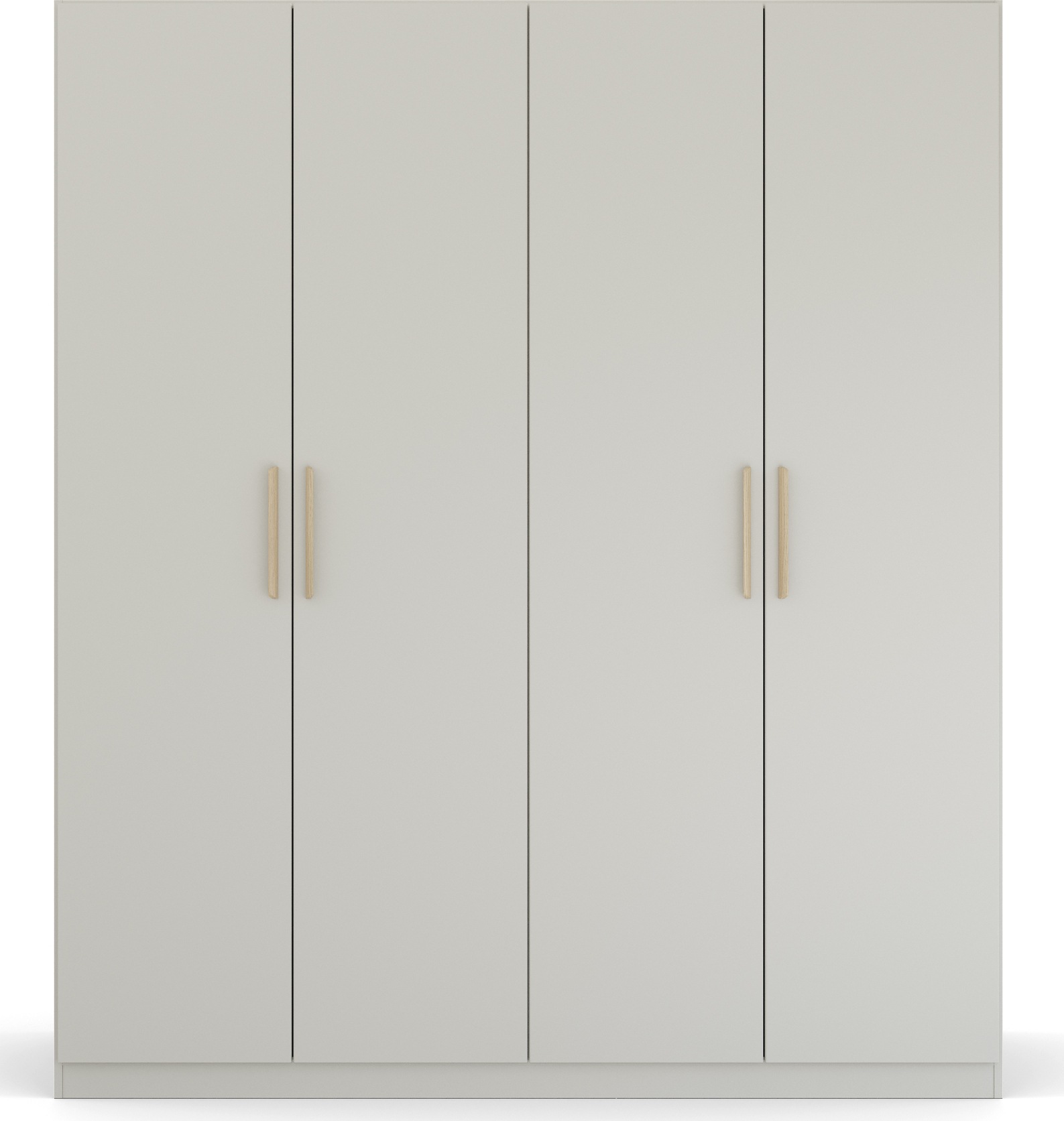rauch Kleiderschrank »Skandi by Quadra Spin Schlafzimmerschrank«, im Landhaus-Stil mit Massivholzgriffen aus Wildeiche