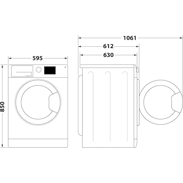 Privileg Waschmaschine »PWFV X 853 A«, PWFV X 853 A, 8 kg, 1400 U/min  kaufen