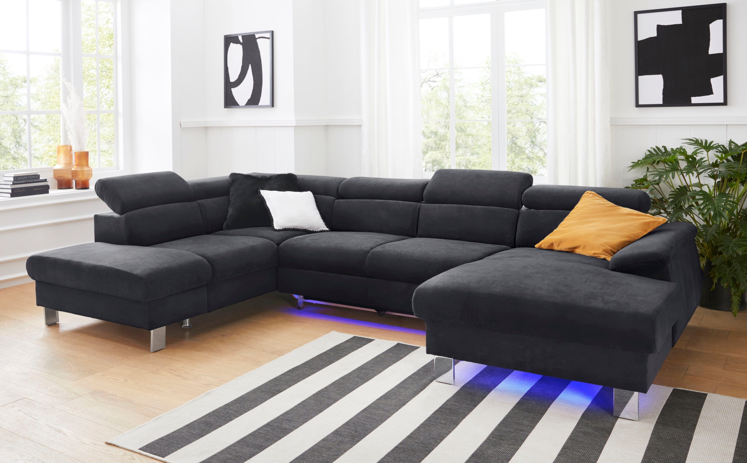 COTTA Polstergarnitur »Komaris U-Form, B: 320 bzw. 100 cm (Set: Wohnlandsch günstig online kaufen