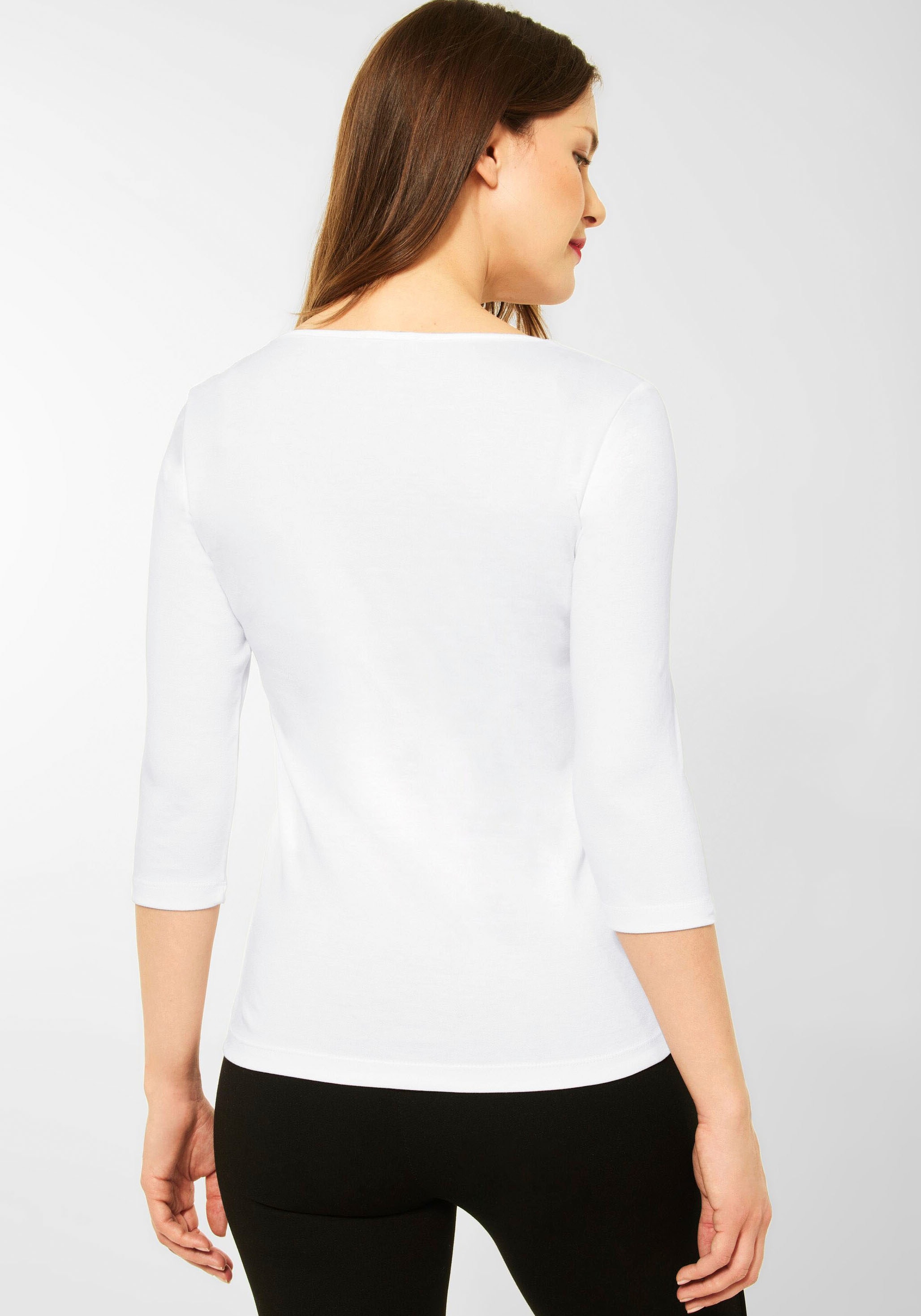 STREET ONE 3/4-Arm-Shirt »Style Pania« mit extra Futter an der Vorderseite