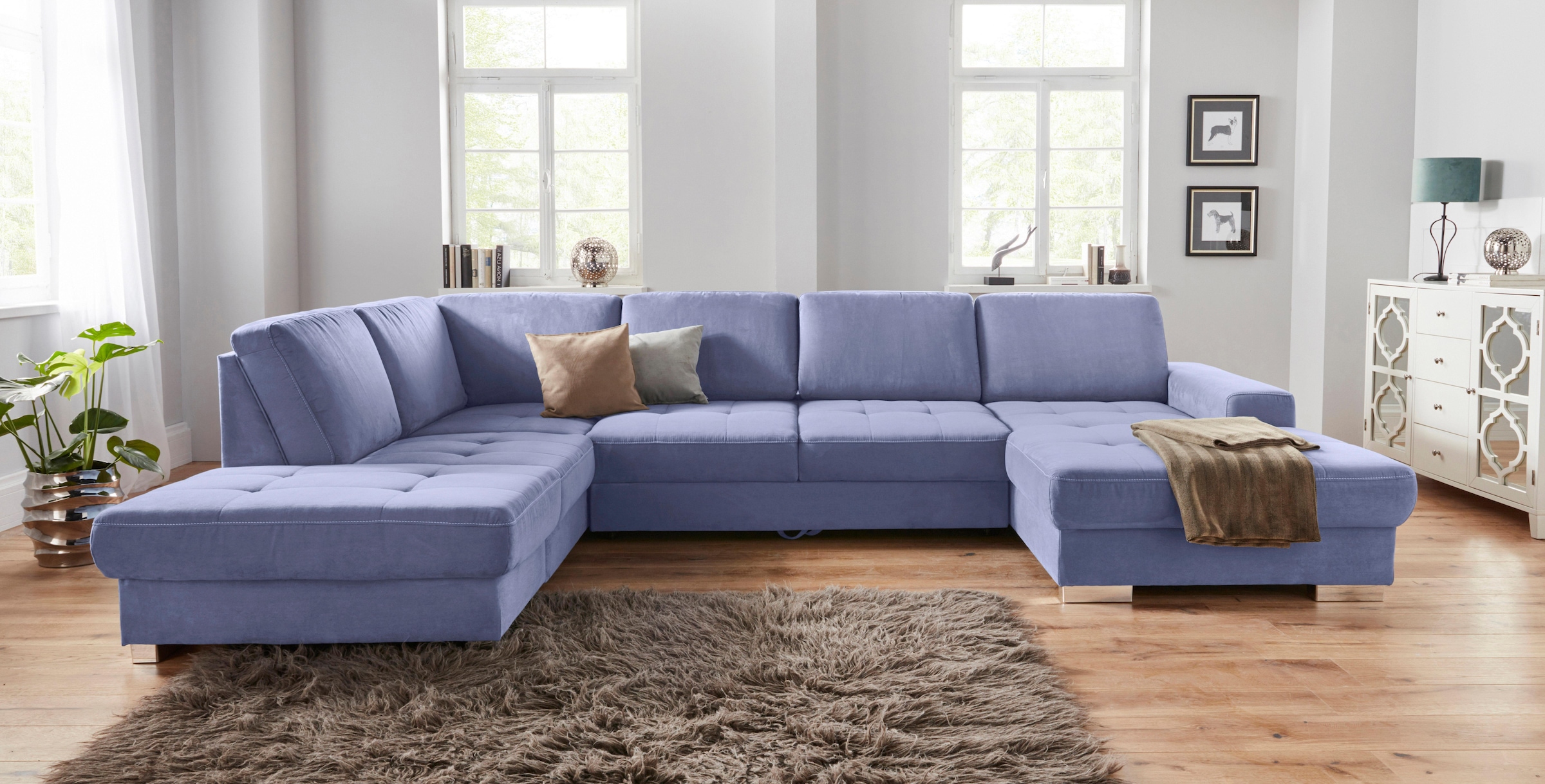 sit&more Wohnlandschaft »Santorini U-Form«, mit Federkern und Sitztiefenver günstig online kaufen