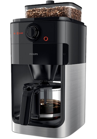 Kaffeemaschine mit Mahlwerk »Grind & Brew HD7767/00«, aromaversiegeltes Bohnenfach,...