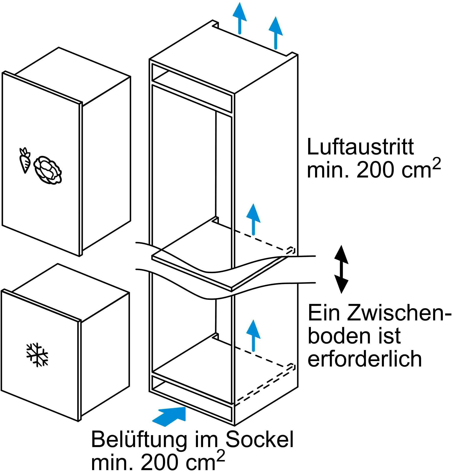 SIEMENS Einbaugefrierschrank iQ500 »GI11VADC0«, 71,2 cm hoch, 56 cm breit