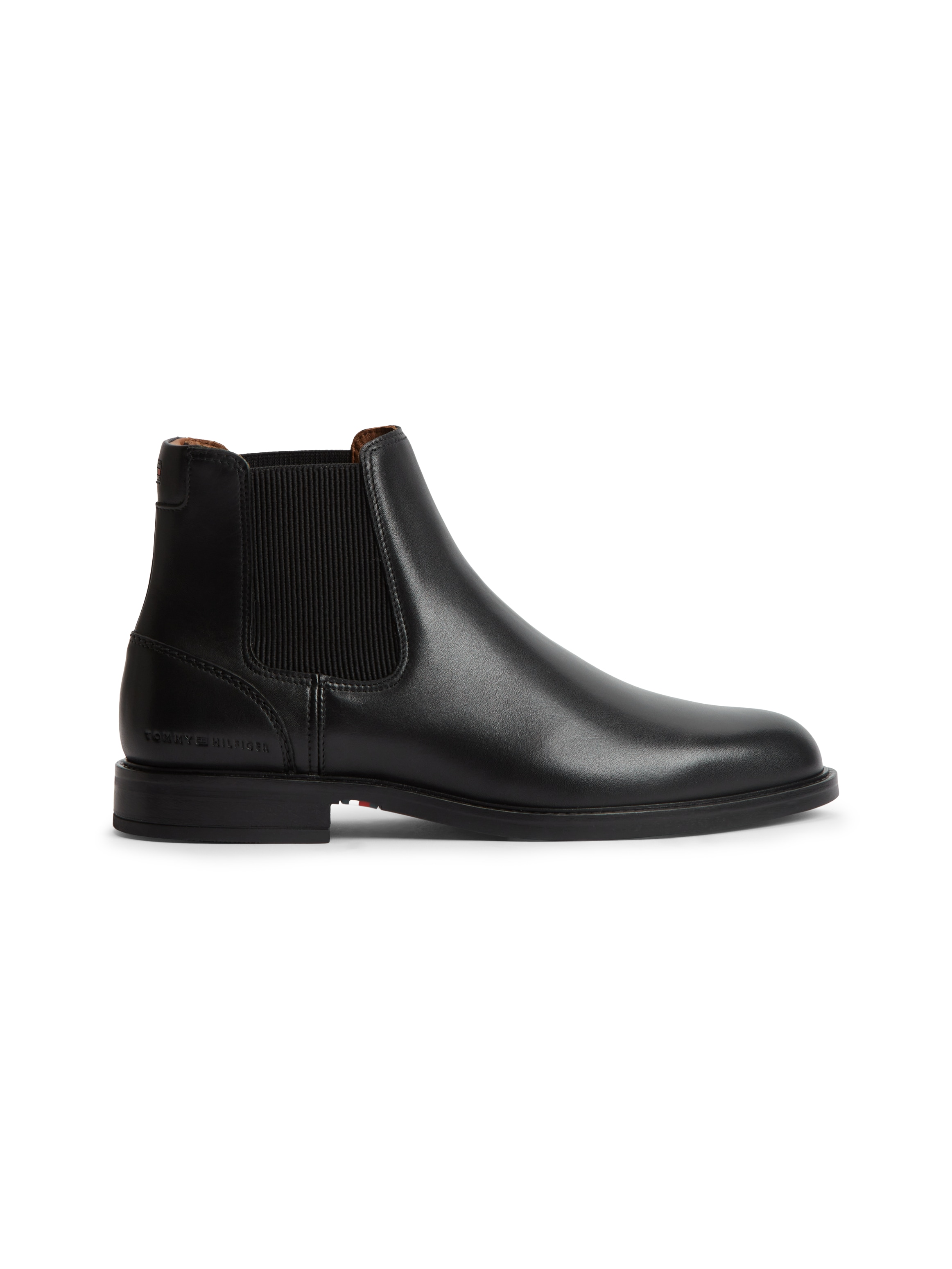 Tommy Hilfiger Chelseaboots »CORPORATE DRESSY LTH CHELSEA«  Stiefelette, Businessboots mit Used Finish