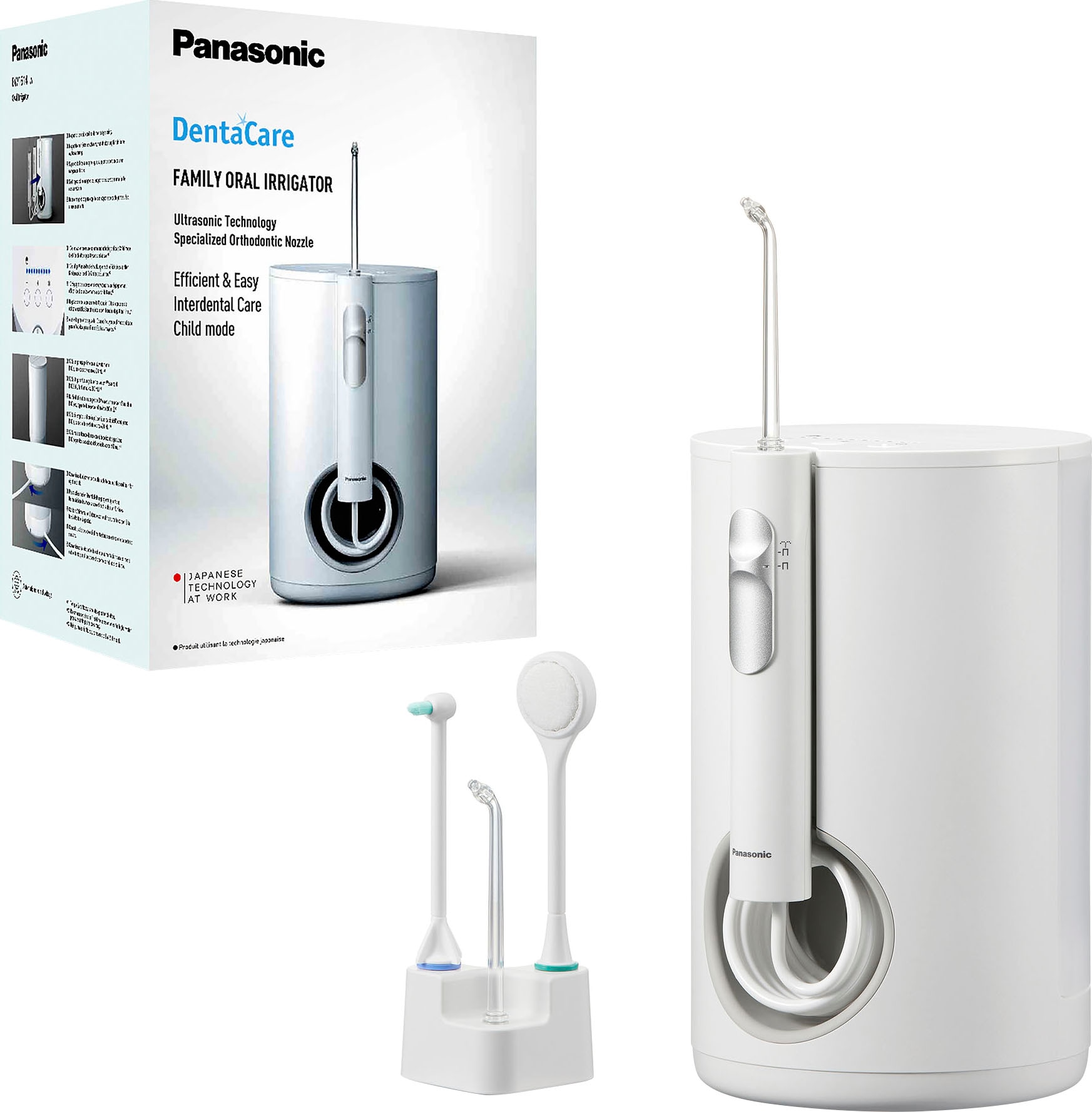 Panasonic Munddusche »EW-1614-W503«, 4 St. Aufsätze, 10 einstellbare Wasser günstig online kaufen