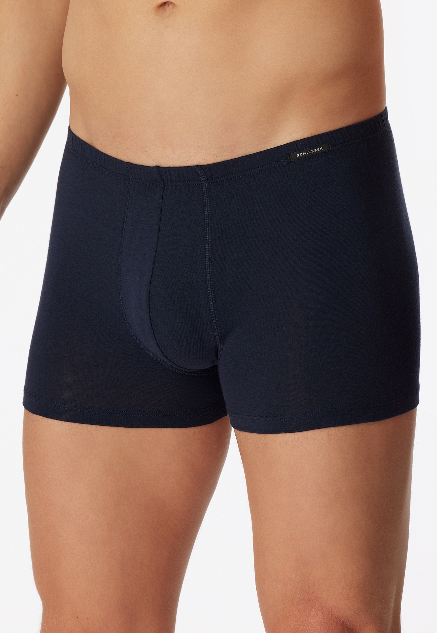 Schiesser Boxershorts »"Essentials"«, (2er-Pack), mit Logobund