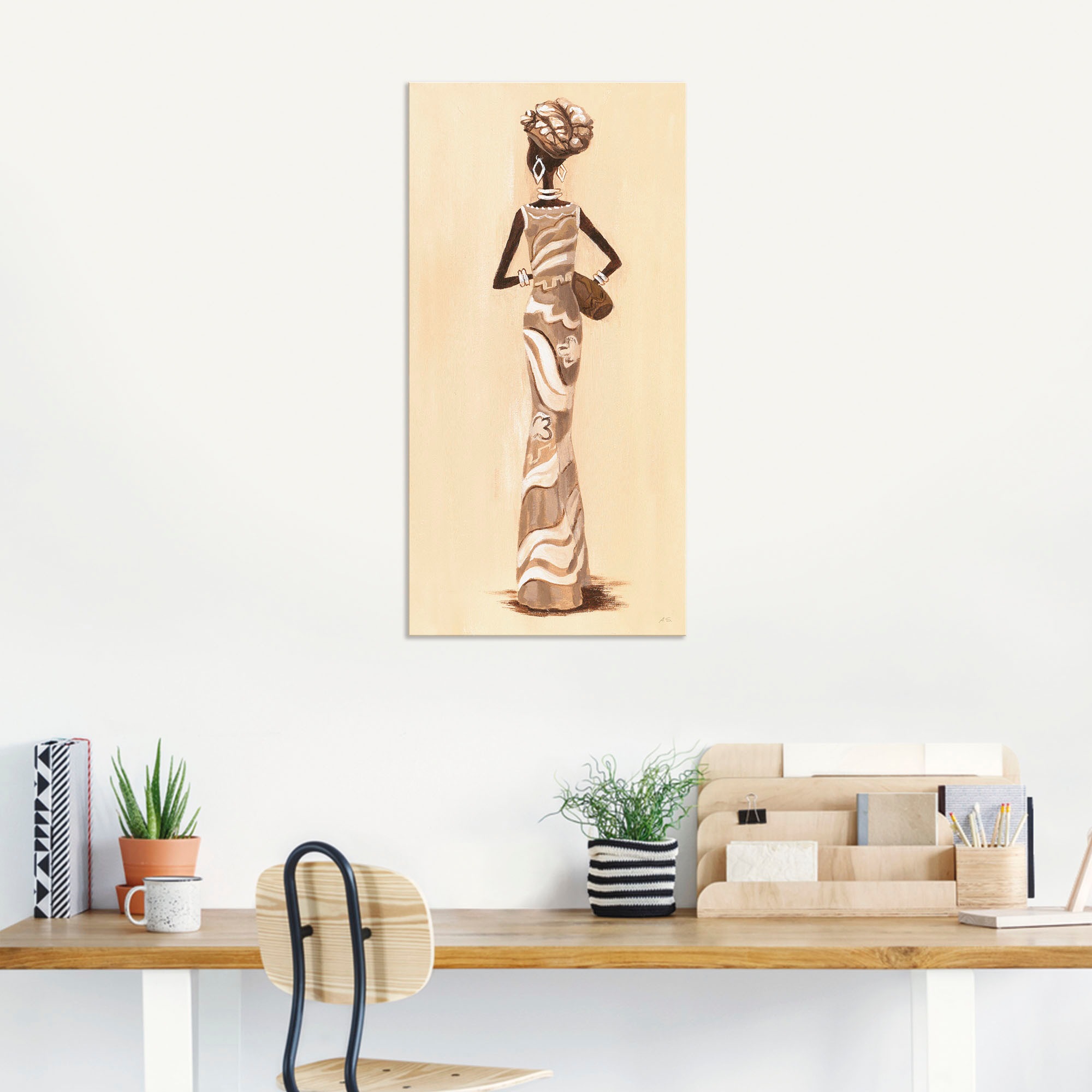 Artland Wandbild »Afrikanerin - Größen bestellen Wandaufkleber Leinwandbild, online in Alubild, oder als Bilder (1 Kehrseite«, Frauen, von versch. Poster St.)