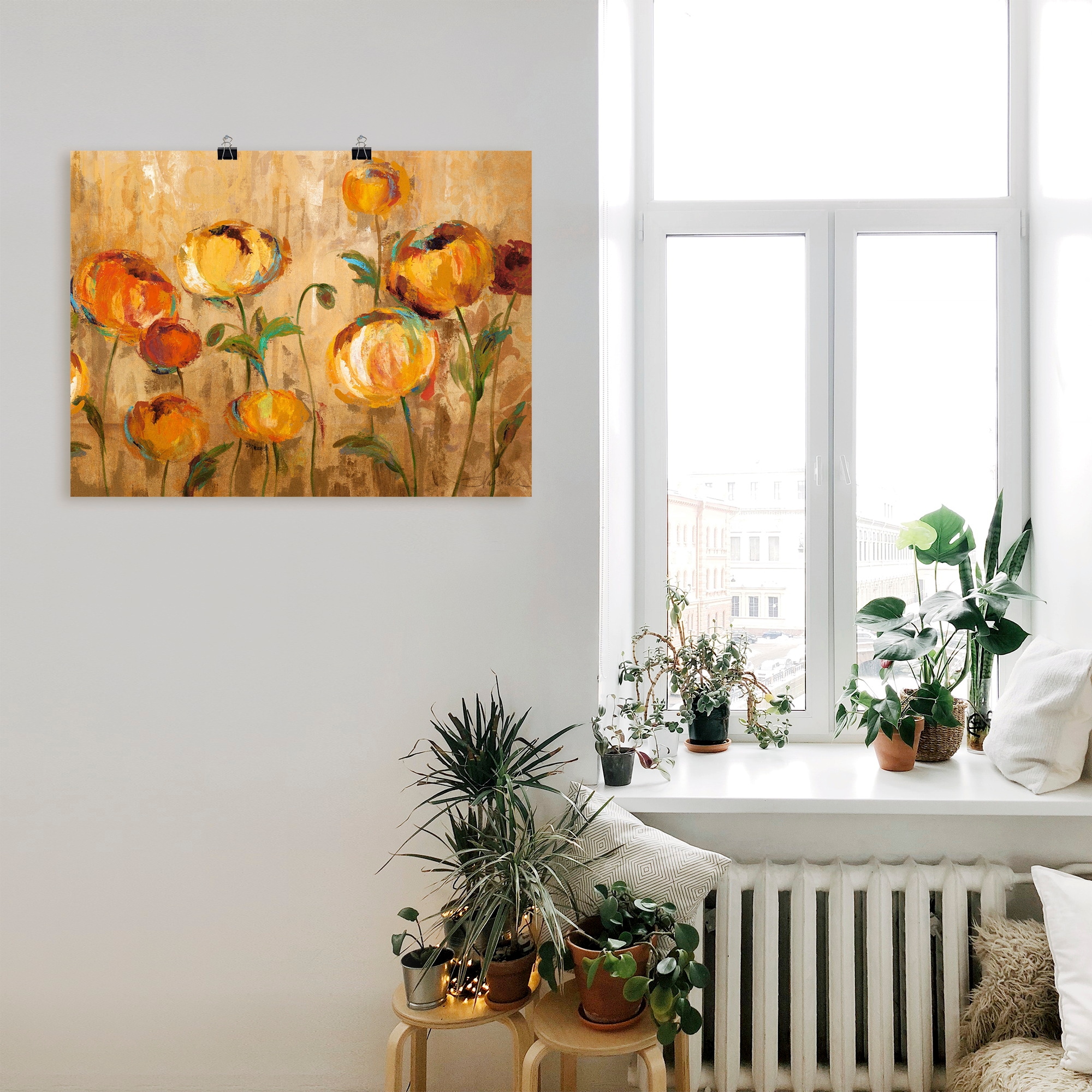 Artland Wandbild »Freudige Ranunkel« Blumen 1 Stk. tlg. als Leinwandbild, Poster in verschied. Größen