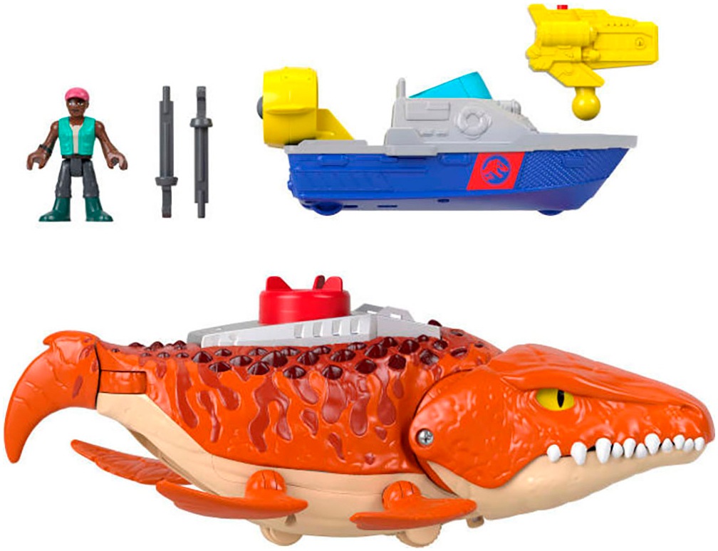 Fisher-Price® Spielfigur »Imaginext Jurassic World, Rebirth, Schnapp Mosasaurus«, mit Soundeffekten und Bewegungsmechanismen