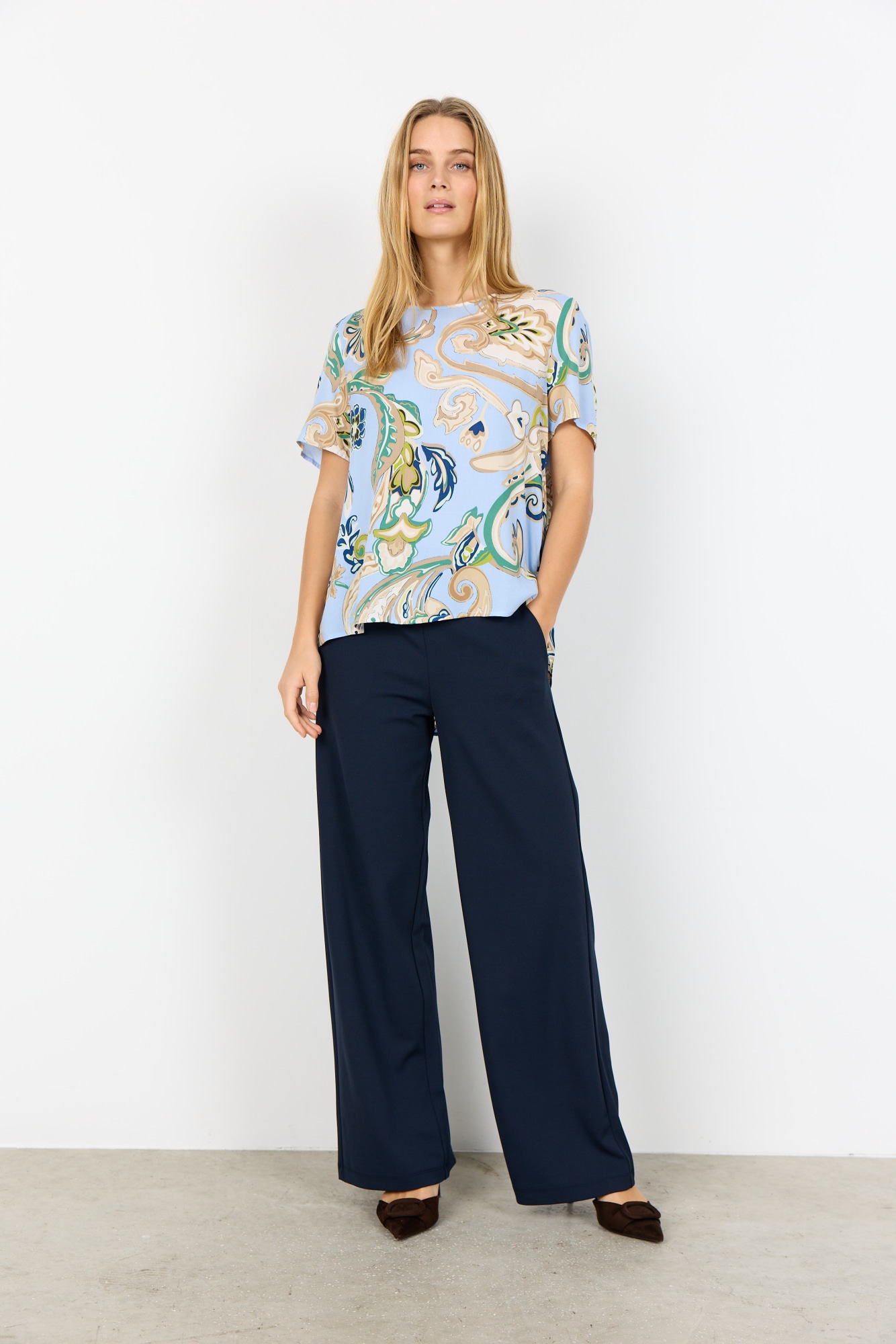 soyaconcept Shirtbluse »SC-CASJA 1« aus Viskose, normale Passform, mit gemustertem Druck, pflegeleicht