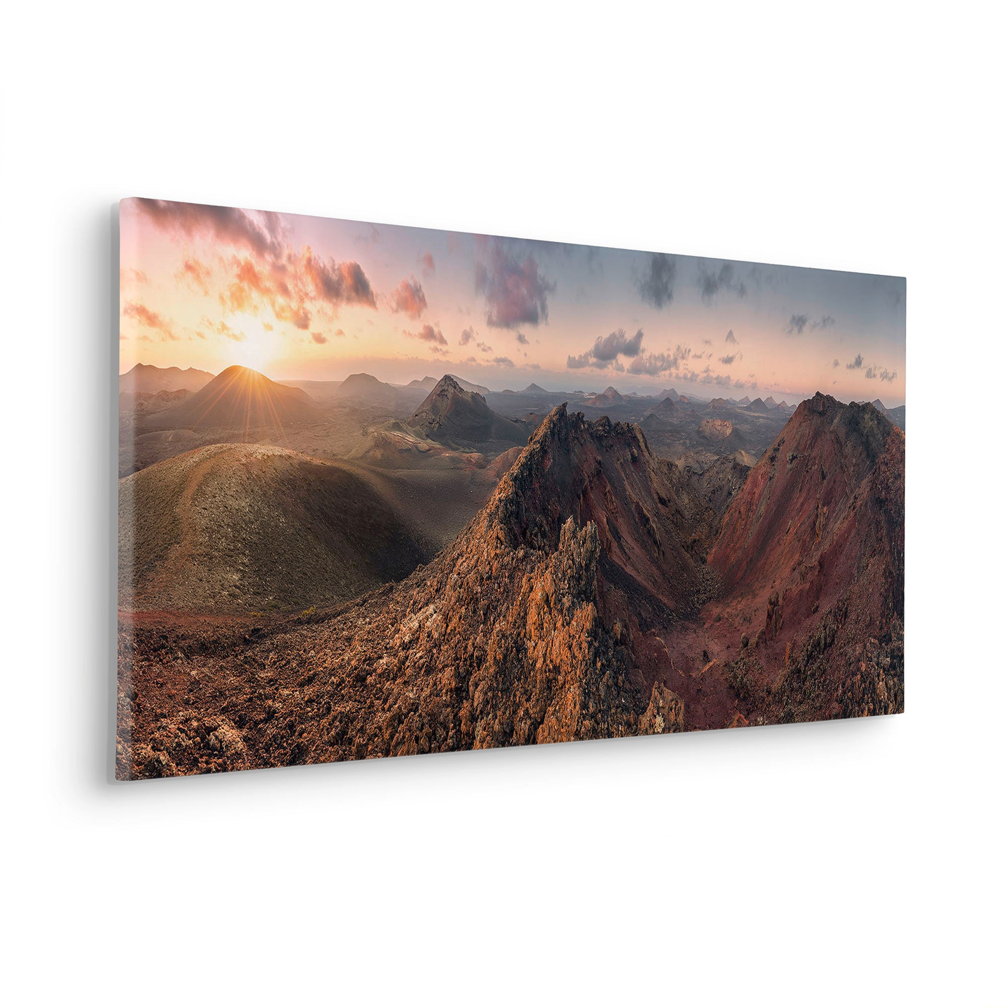 Komar Leinwandbild »Primeval Days - Größe 90 x 40 cm«, Baum-Blätter-Natur-Berge-Blumen-Foto-Jahreszeiten-Landschaft-Meer-Strand-Palmen, (Packung, 1 St.), Keilrahmenbild mi Echtholzrahmen