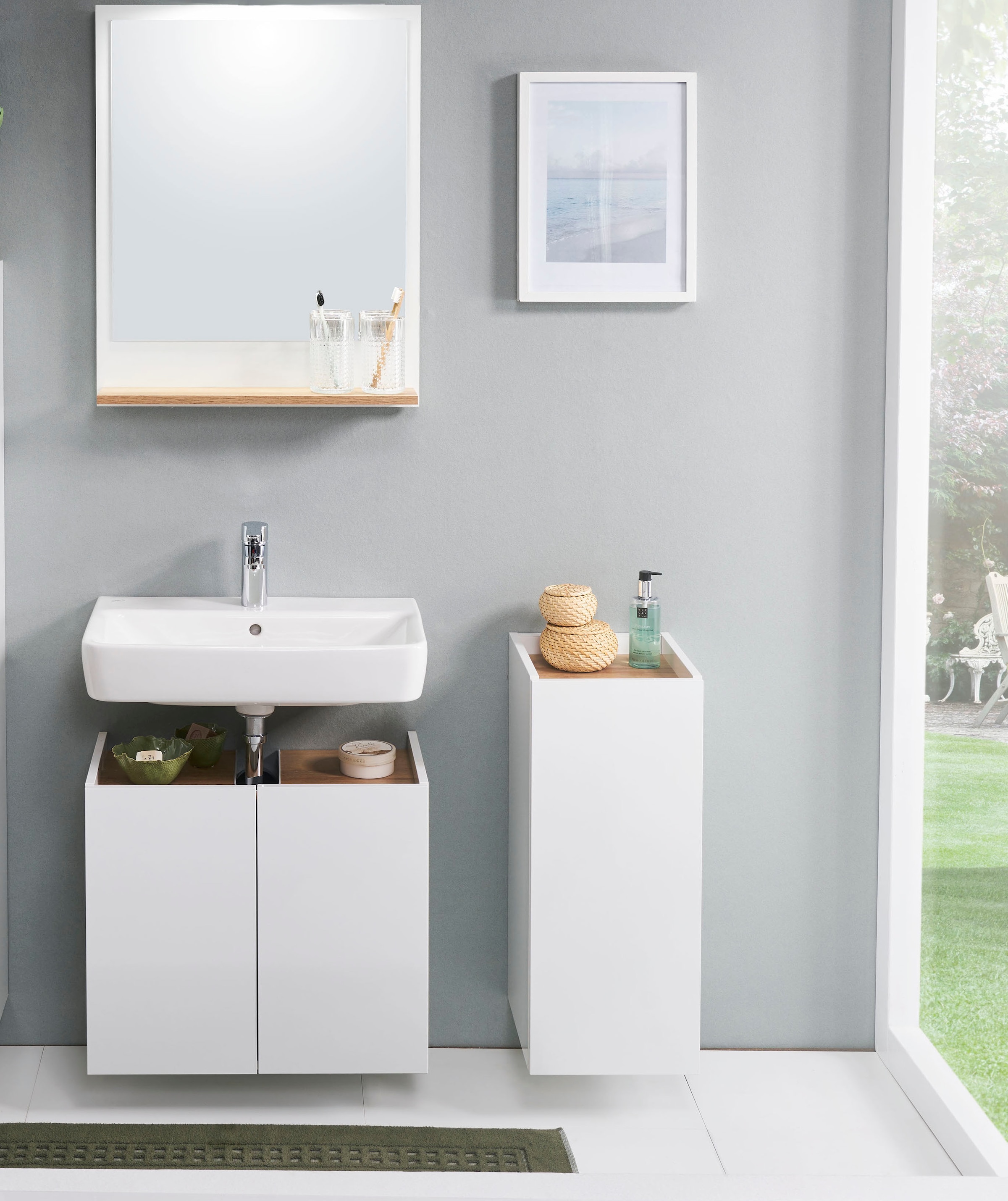 Saphir Badmöbel-Set »Quickset 947 3-teilig, Waschbeckenunterschrank mit Spi günstig online kaufen