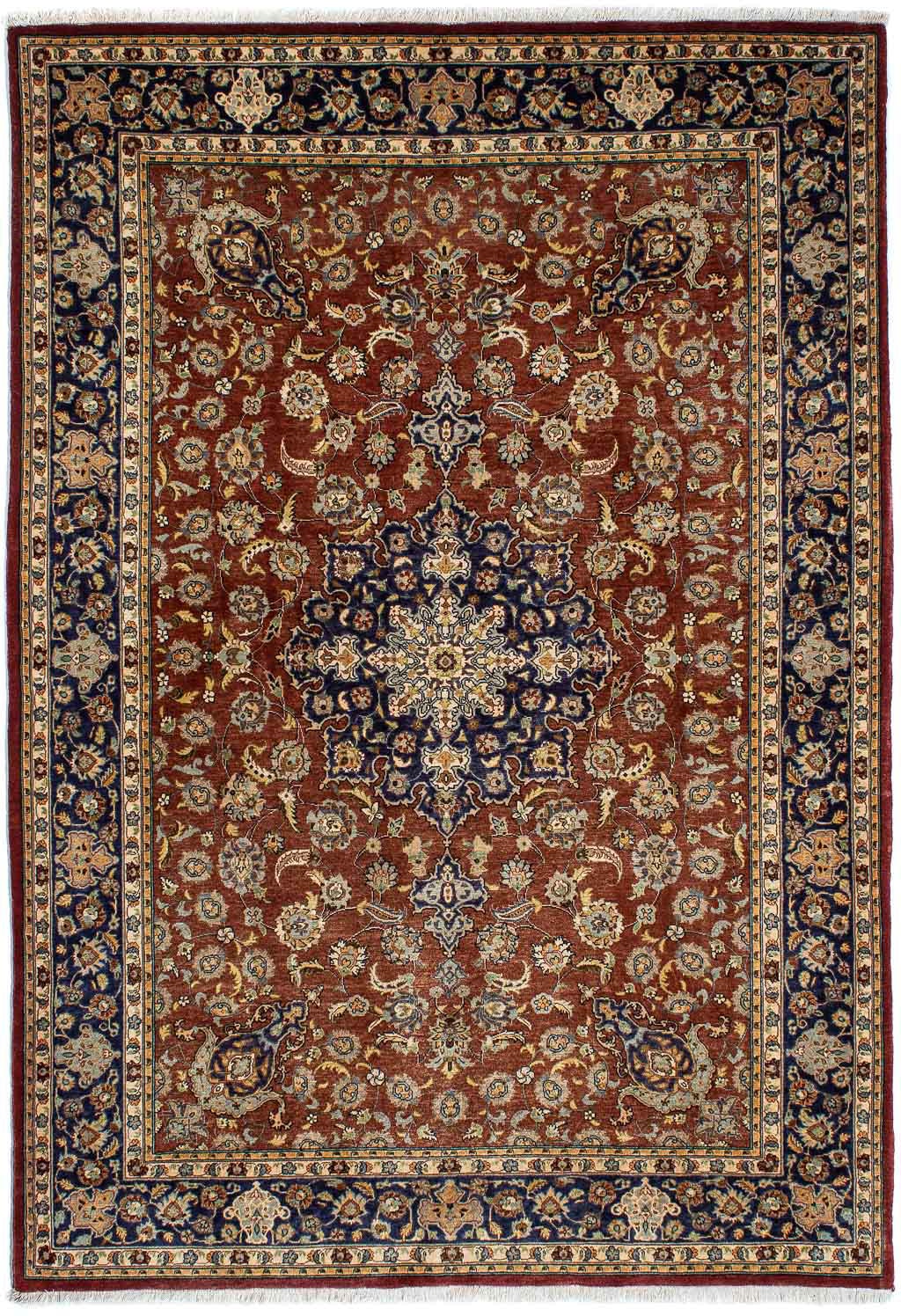 morgenland Wollteppich »Ghom Blumenmuster 206 x 142 cm«, rechteckig, 9 mm H günstig online kaufen