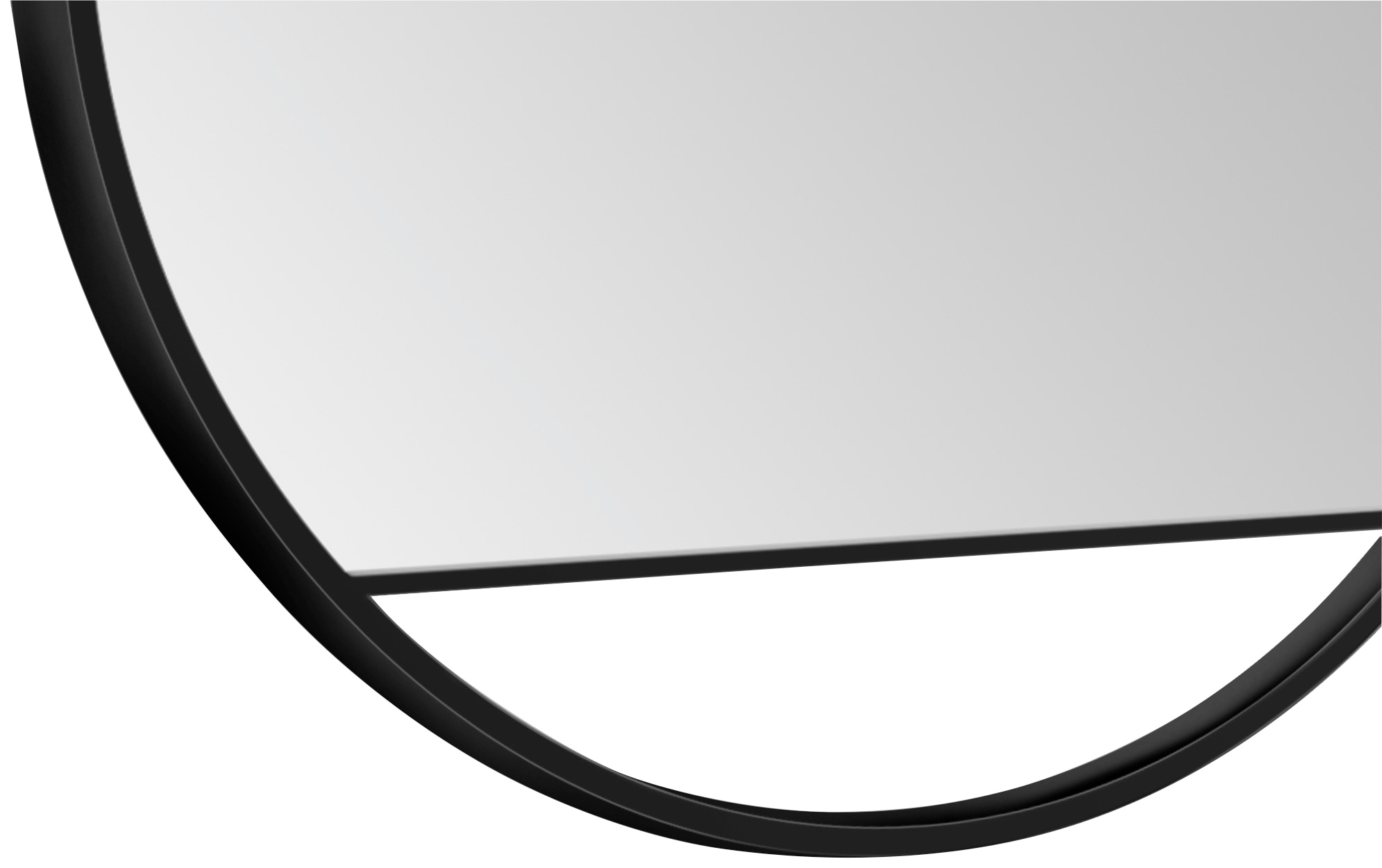 Talos Spiegel, rund, in schwarz matt Ø 80 cm online bestellen