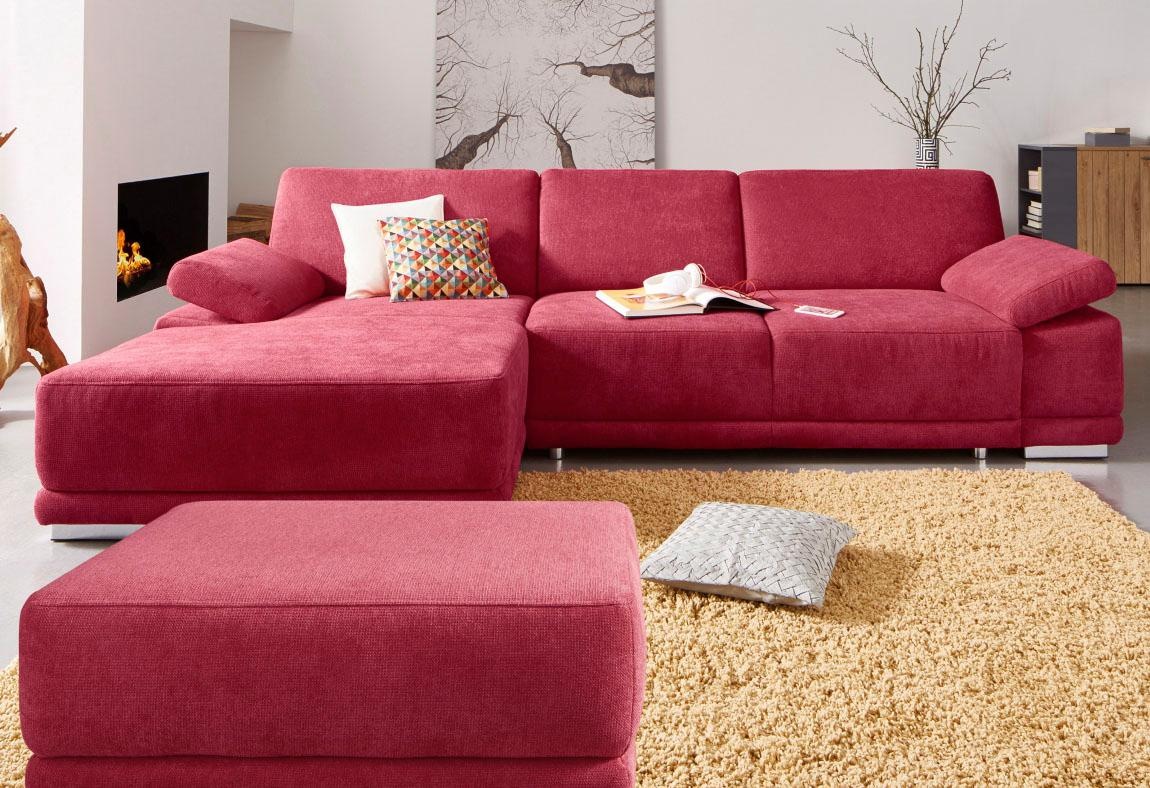 sit&more Ecksofa »Coria L-Form«, mit XL-Recamiere, wahlweise mit Bettfunktion
