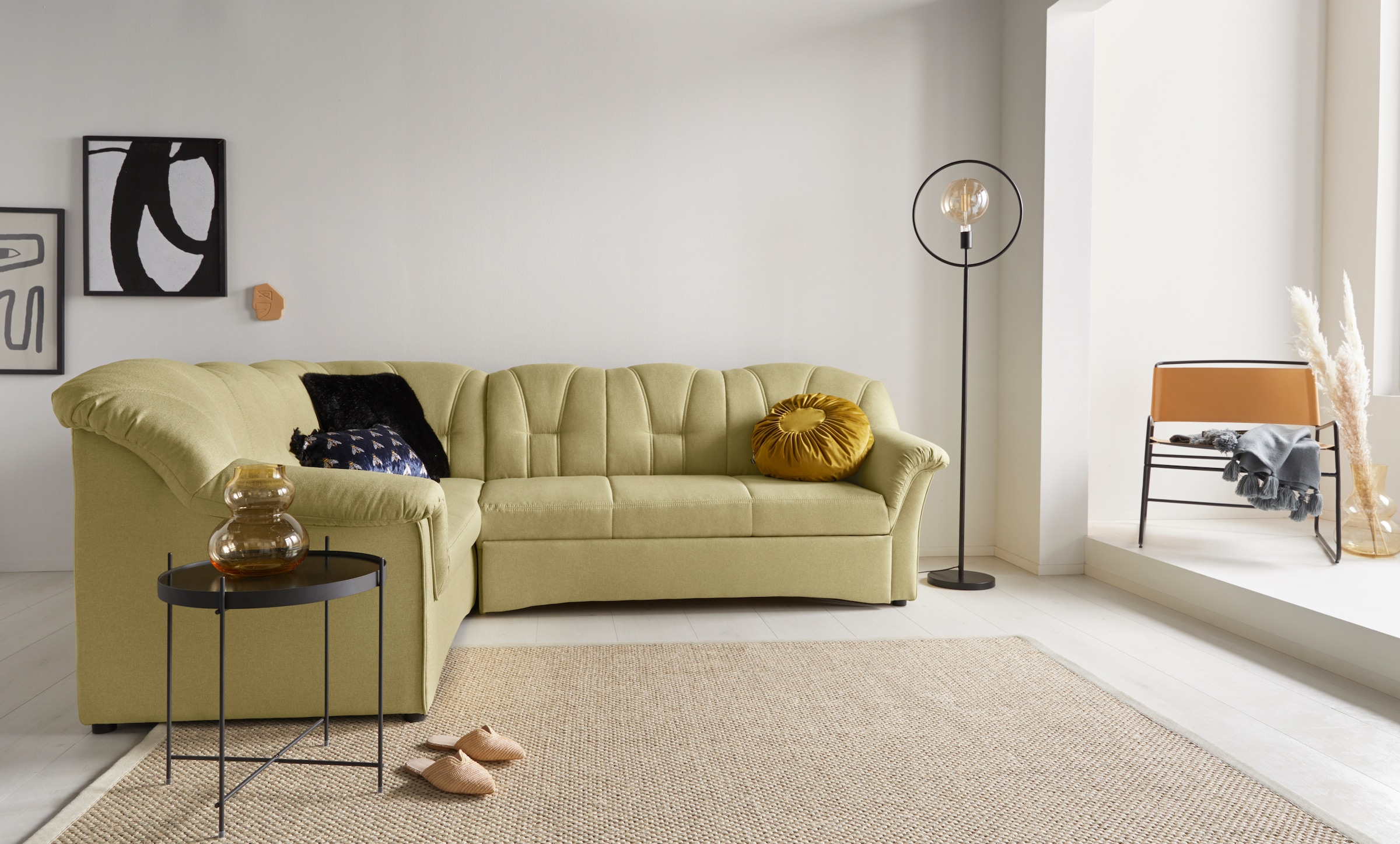 DOMO collection Ecksofa "Amora L-Form", mit Federkern günstig online kaufen