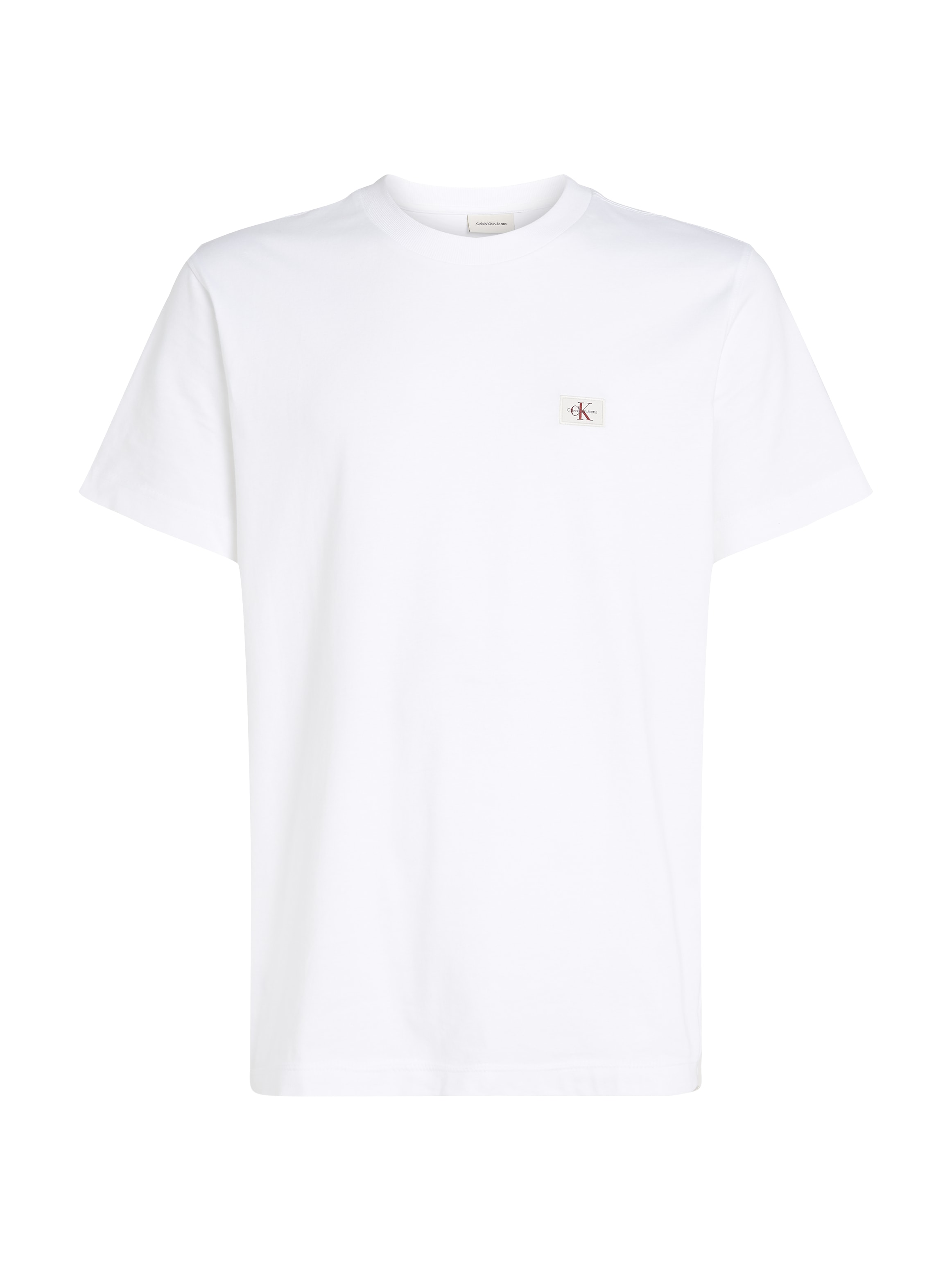 Calvin Klein Jeans Rundhalsshirt »WOVEN LABEL REGULAR TEE« Logostickerei
