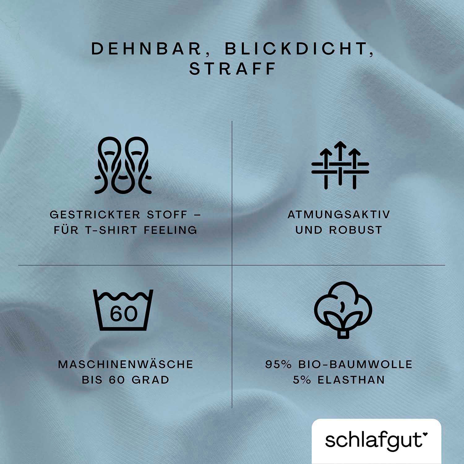 Schlafgut Spannbettlaken »PURE TOPPER in Gr. 90x200, 140x200 oder 180x200 cm, Laken für Topper«, aus 100% Bio-Baumwolle, für Matratzen bis 10 cm Höhe, Bettlaken