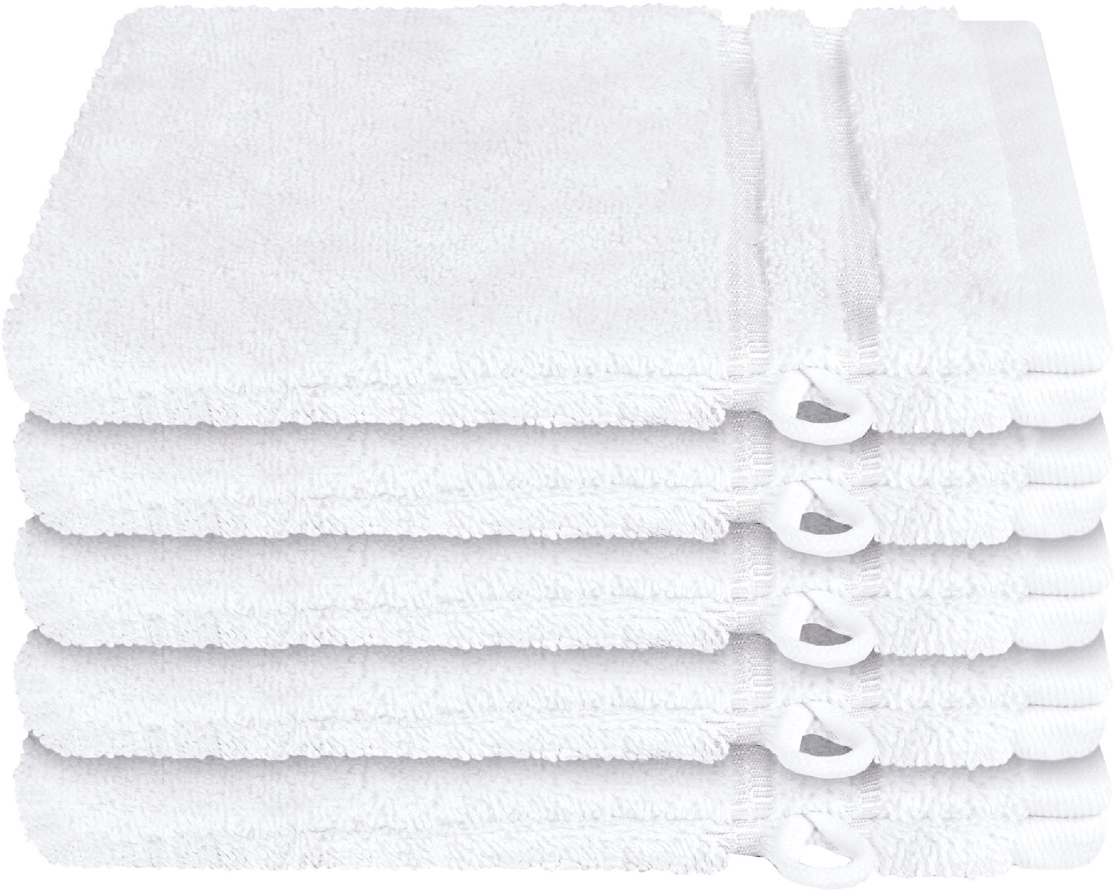 Schiesser Waschhandschuh »Milano im 5er Set«, (5 St., 5er Set Waschlappen 1 günstig online kaufen