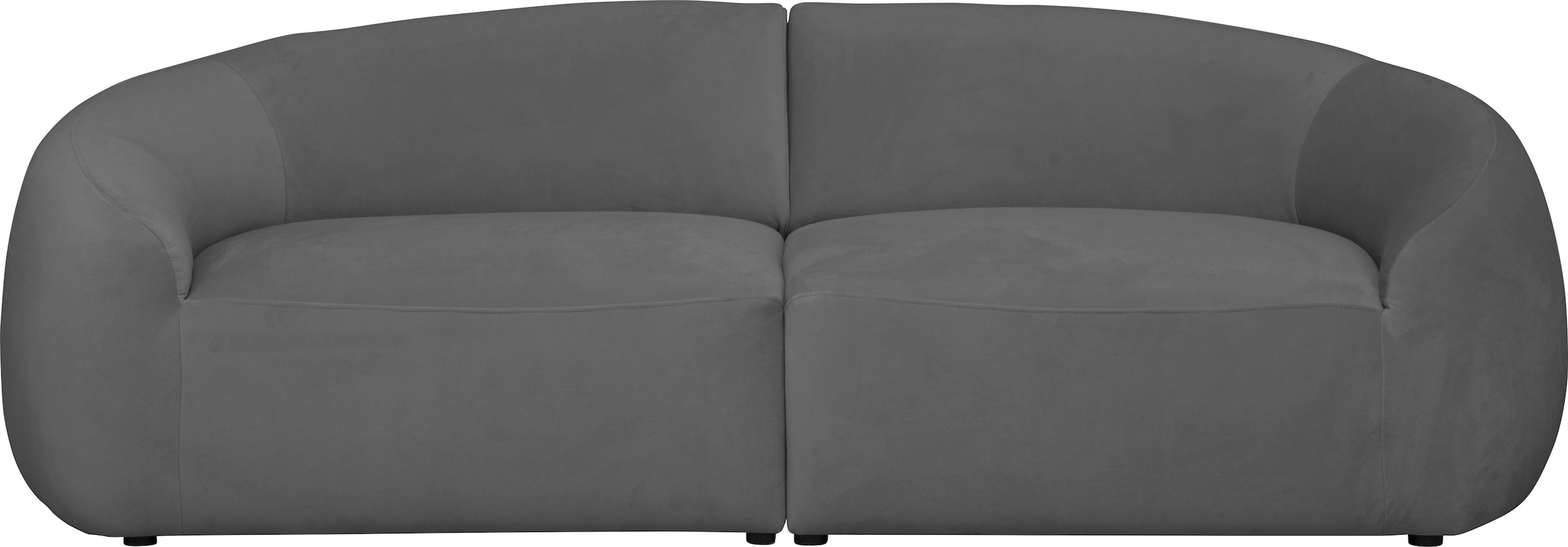 LeGer Home by Lena Gercke Big-Sofa »YANI Designersofa, organische Form, Maße B/T/H: 240/64/81 cm«, mit Wellenunterfederung, auch in Bouclé, passend zur Serie