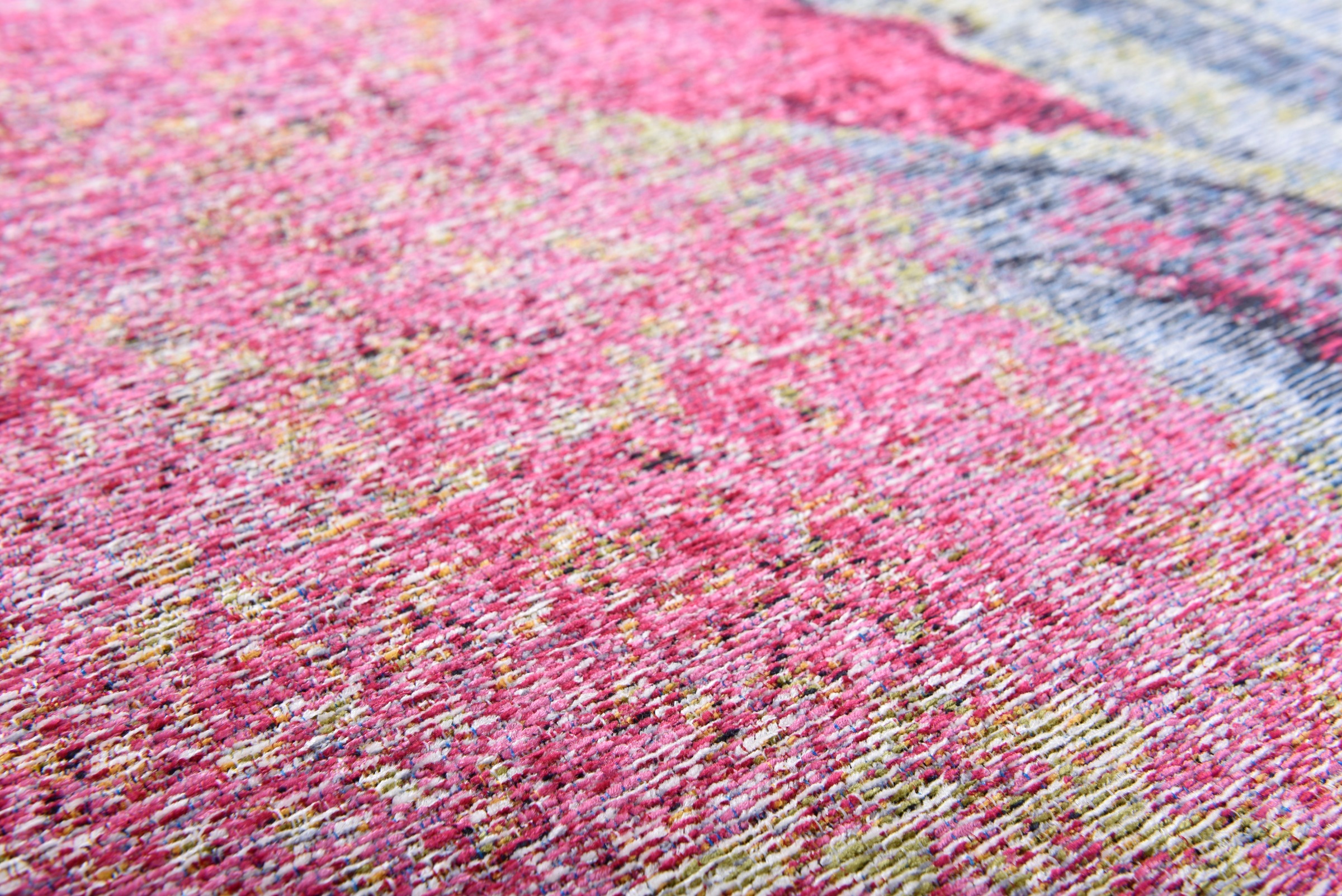 Gino Falcone Teppich »Cosima-111«, rund, 3 mm Höhe, flachgeweber Jaquard-Teppich, mit Chenillegarn, modernes Design