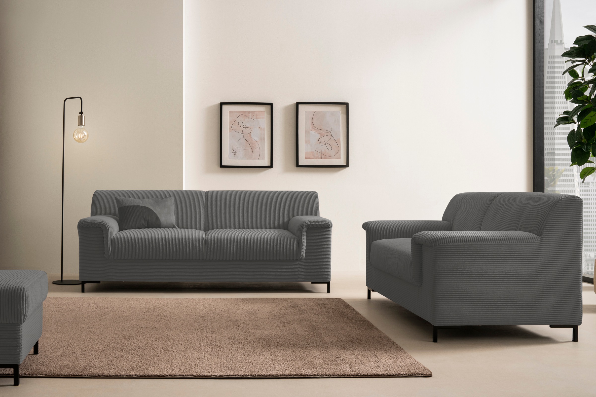 Home affaire Polstergarnitur »Jamie 2, auch in Cord, Set: bestehend aus 1,5 günstig online kaufen