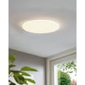 EGLO LED Deckenleuchte »Pogliola«, LED-Modul, 1 St., Warmweiß, weiß / Ø50 x H8 cm / inkl. 1 x LED-Platine (je 36W, 3350lm, 3000K) / IP20 - warmweiße - Deckenlampe - Flurlampe - Bürolampe - Küchenlampe - Flur - Küche - Büro - Lampe