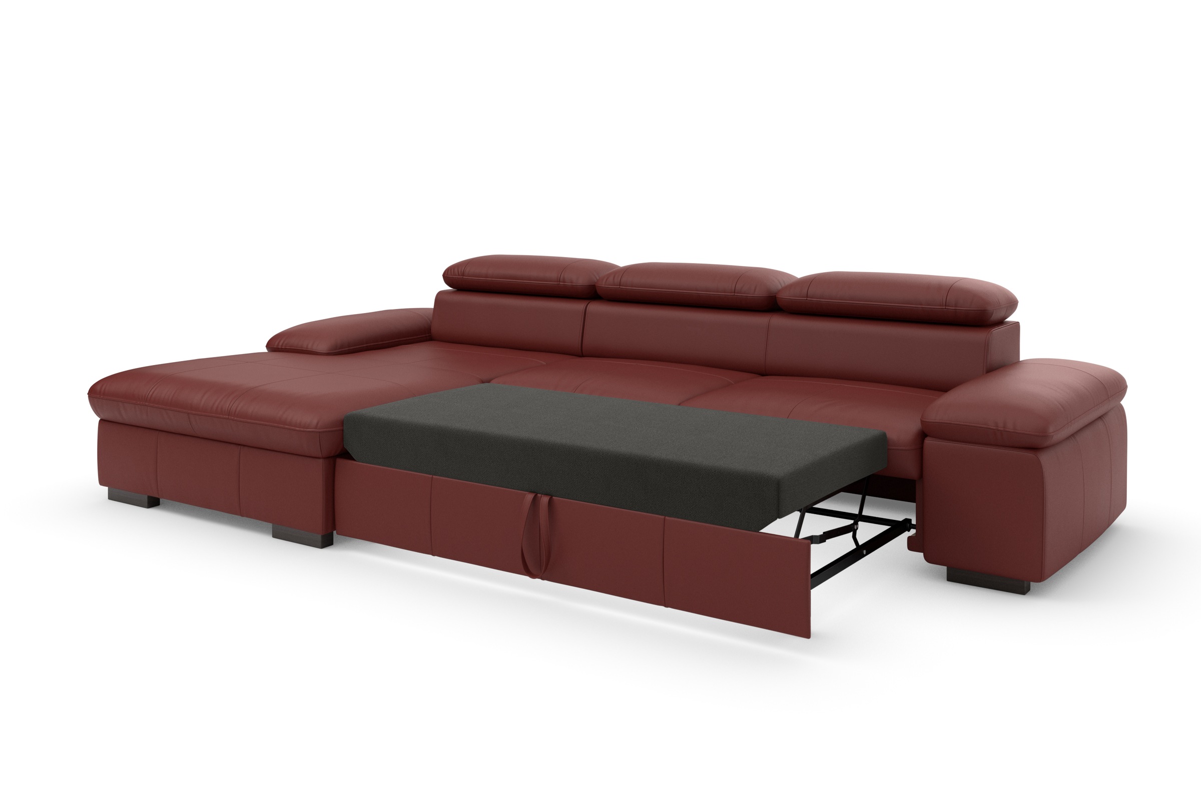 Home affaire Ecksofa »Alberto L-Form«, mit Kopfteilverstellung, wahlweise mit Bettfunktion