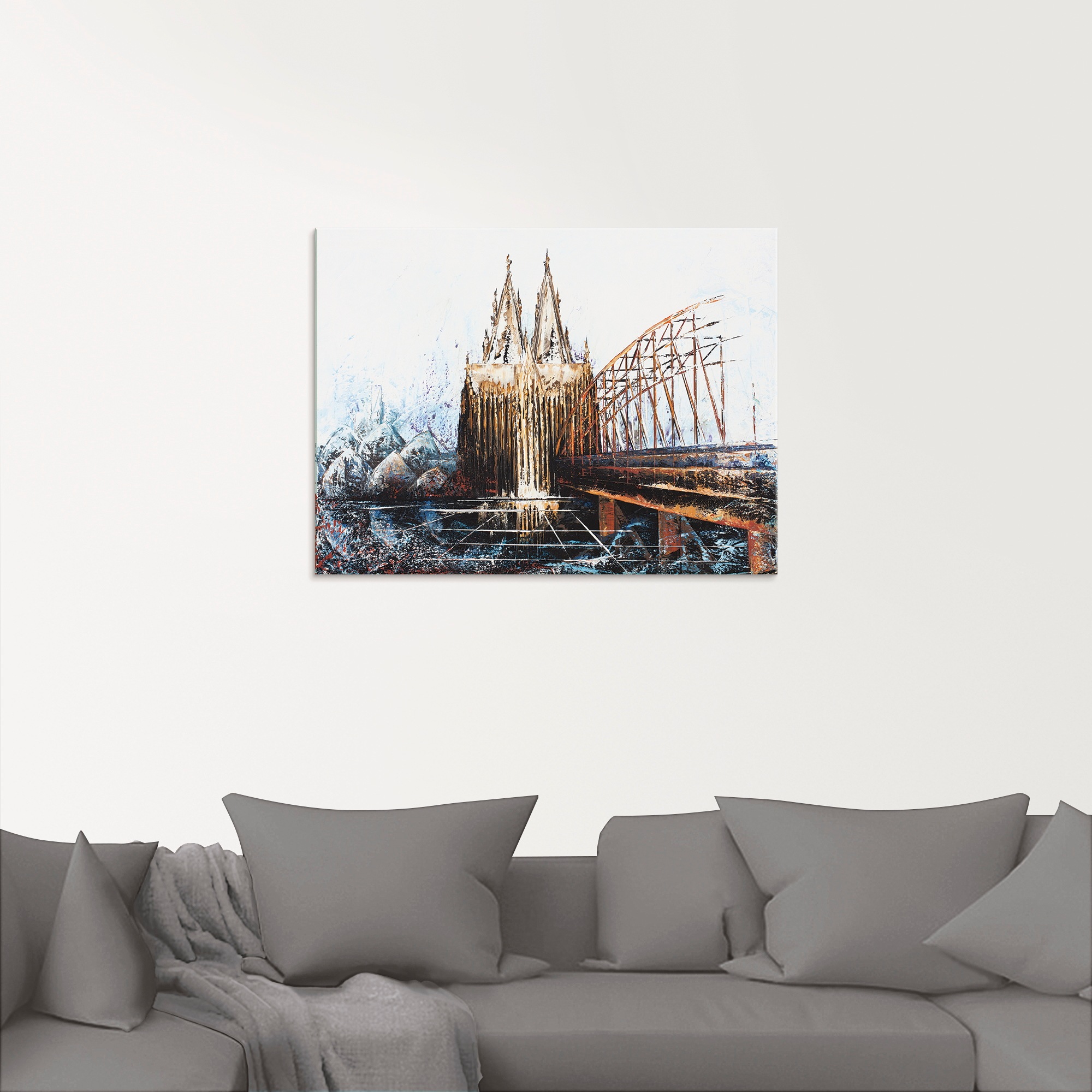 Artland Glasbild »Köln Impression«, Deutschland, (1 St.), in verschiedenen Größen