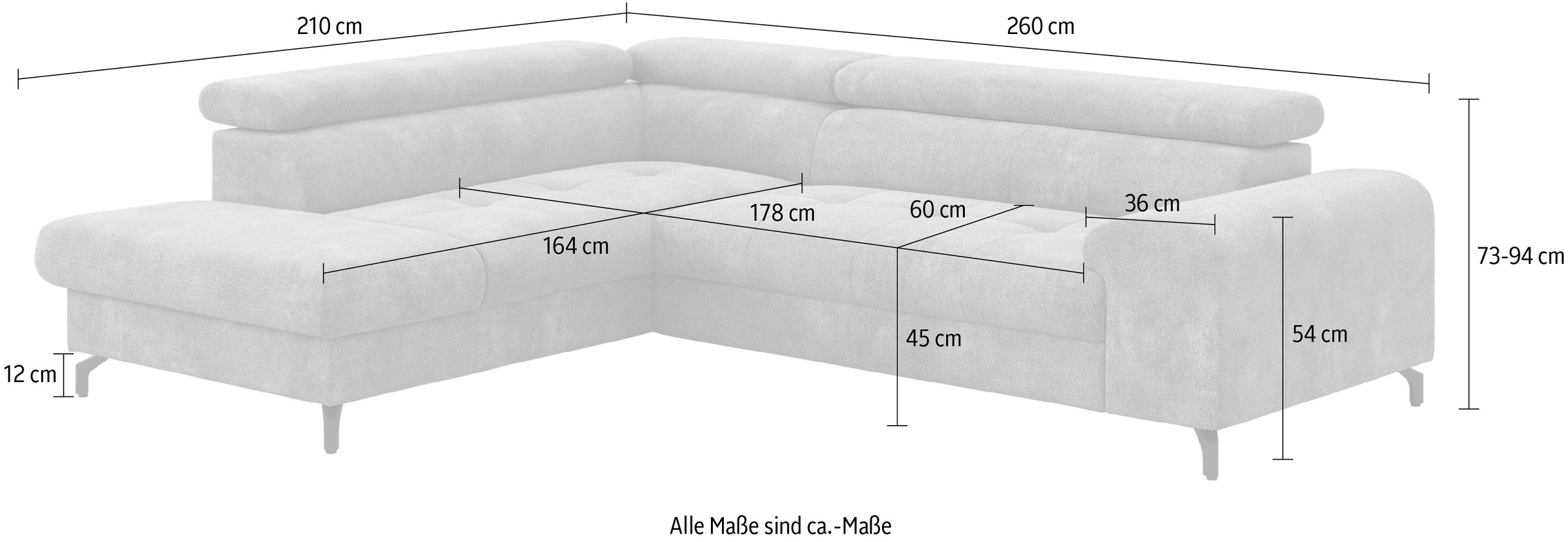 COTTA Ecksofa »Aura«