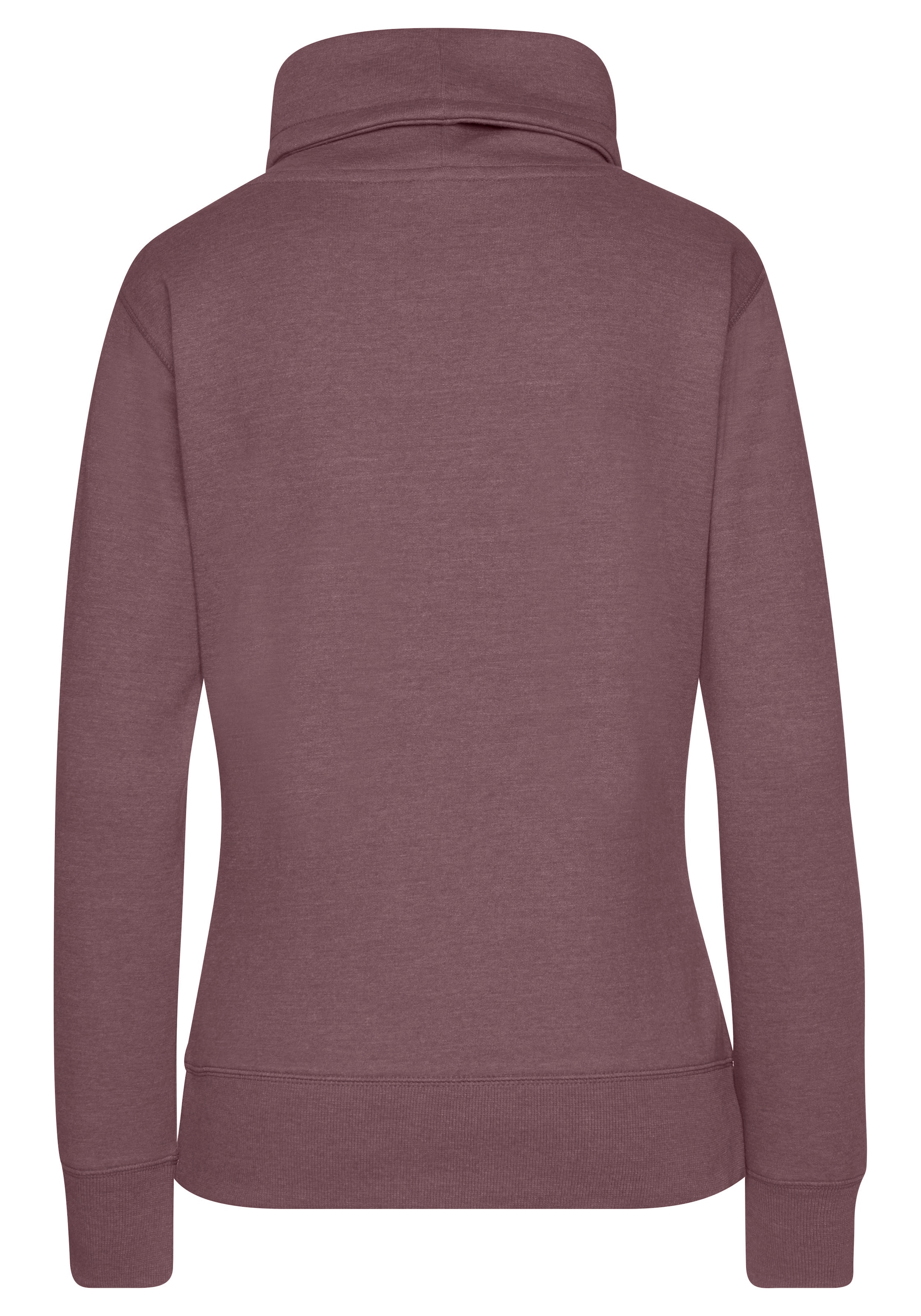 Bench. Loungewear Longsweatshirt mit Stehkragen in Layeroptik und Kängurutasche, Loungewear