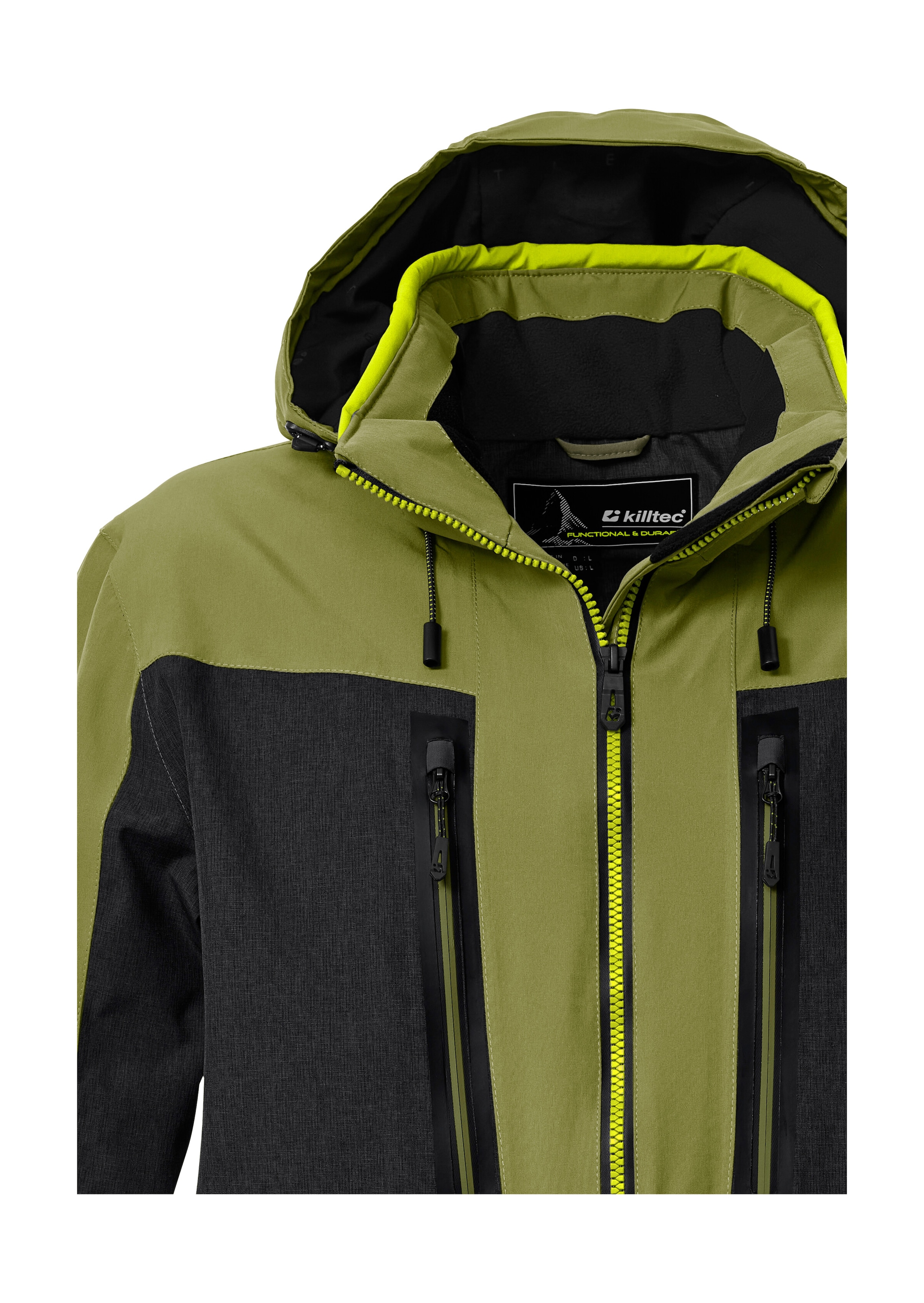 Killtec Skijacke »KSW 47 MN SKI JCKT« Herren Skijacke: wasserdicht, atmungsaktiv, abnehmbare Kapuze