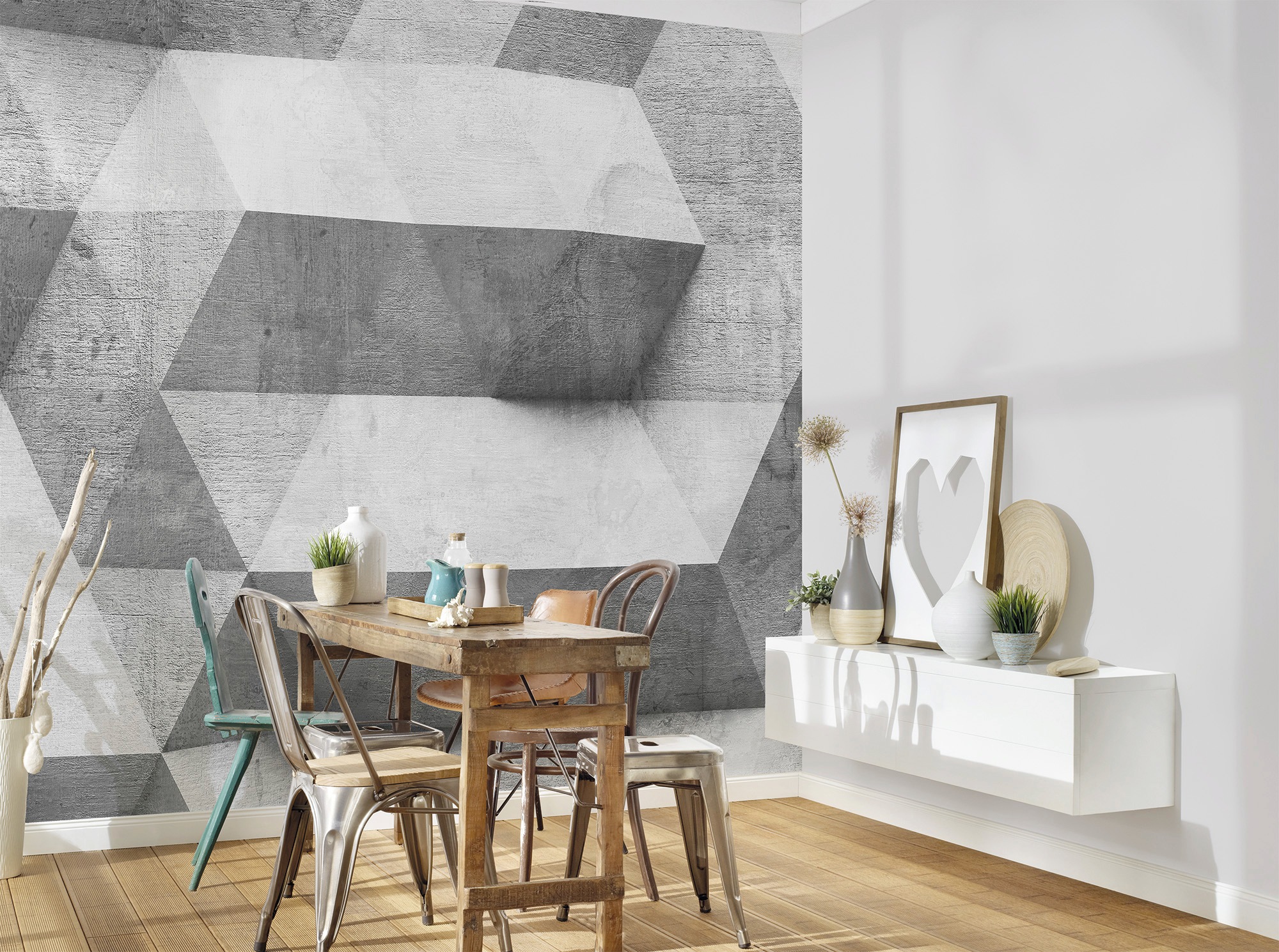 living walls Fototapete »Designwalls Concrete Surface 1«, Vlies, Wand, Schräge, Decke