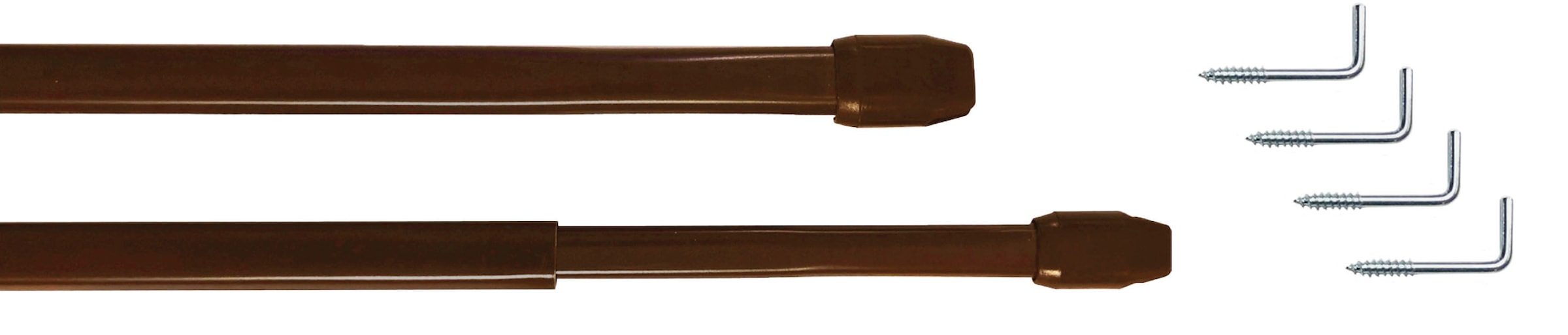 GARESA Vitragenstange »Vitragenstange "11 mm"« Ø 11 mm ausziehbar;Fixmaß zum Schrauben auf dem Fensterrahmen, einfache Montage, 2 Stück