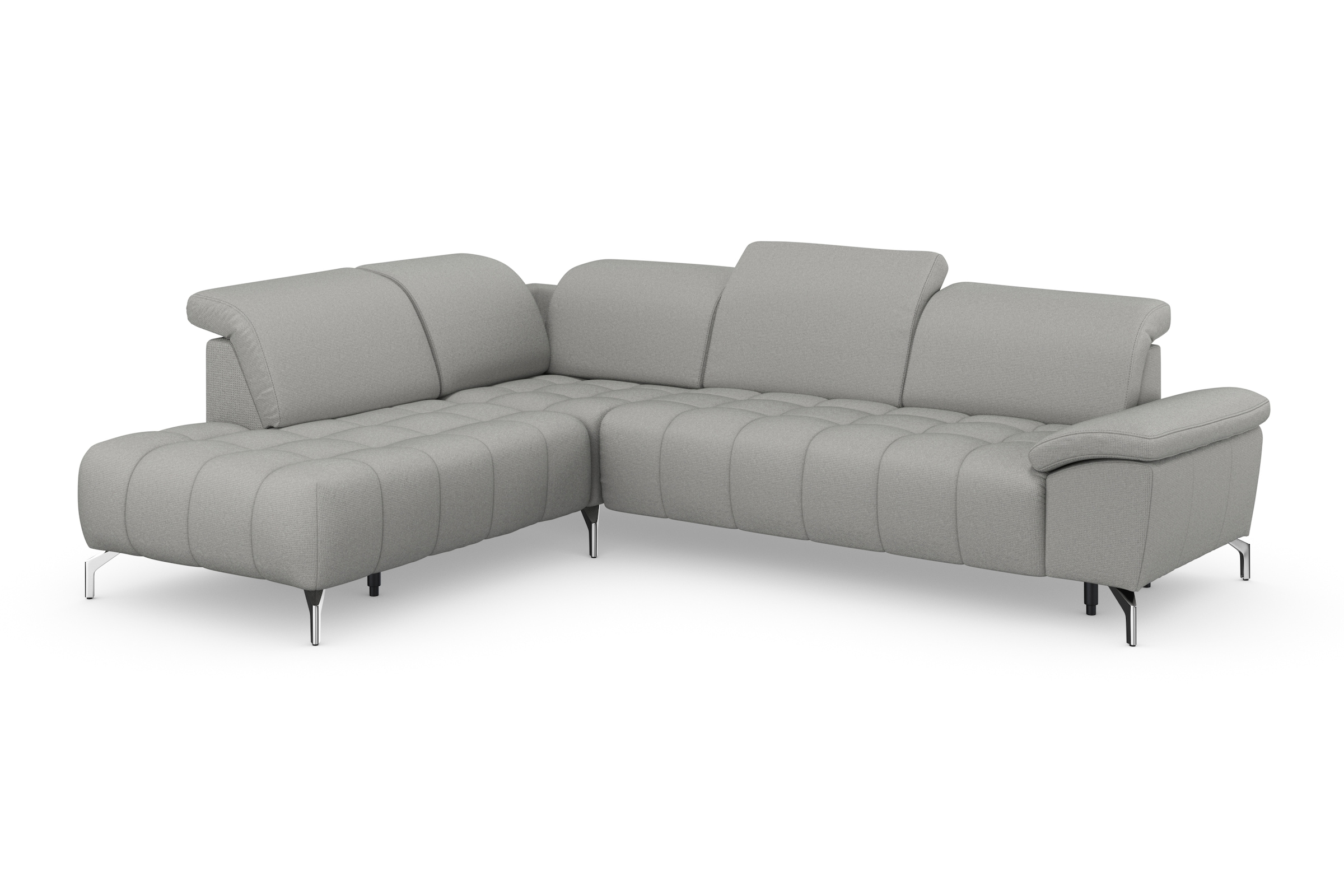 sit&more Ecksofa »Cool L-Form«, wahlweise mit Kopfteilverstellung und Vorziehsitz, motorisch