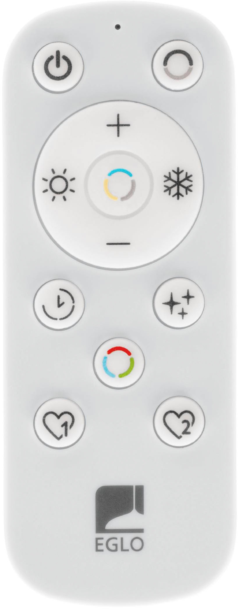 EGLO Deckenleuchte »Macchoni Deckenlampe, Kristall Deckenleuchte mit Fernbedienung, Lampe« LED-Modul 1 Stk. Kaltweiß | Neutralweiß | Warmweiß Wand-/Deckenleuchte - L38 x B38 x H5 cm - weiß - 20W inkl.