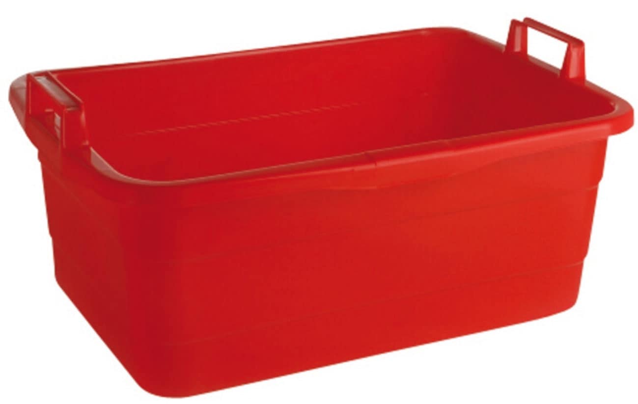 Lockweiler Wäschewanne Kunststoff, 45 Liter, mit hochstehenden Griffen