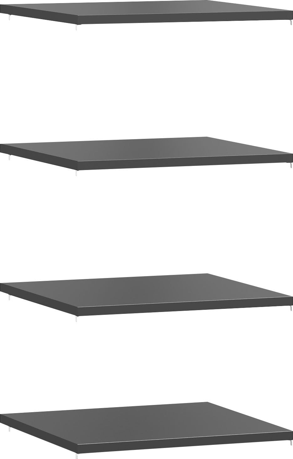SET ONE BY MUSTERRING Einlegeboden »York Schlafen« 4 Stk. tlg. 4er-Set, anthrazit oder weiß, verschiedene Größen Grau Anthrazit