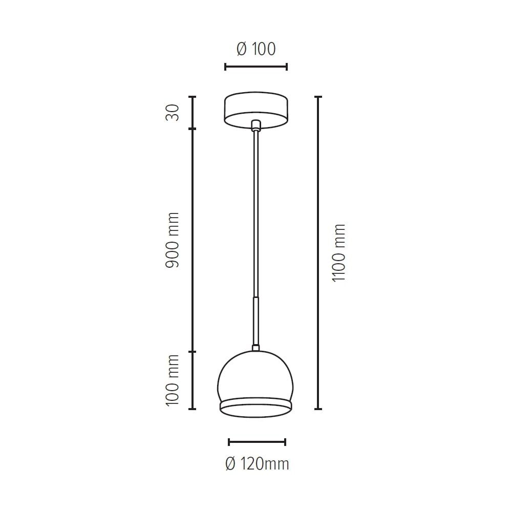 SPOT Light Pendelleuchte »BALL WOOD«, 1 flammig, Leuchtmittel GU10 | LED wechselbar, Hängeleuchte, Inklusive LED-Leuchtmittel, Eichenholz, flexible Spots