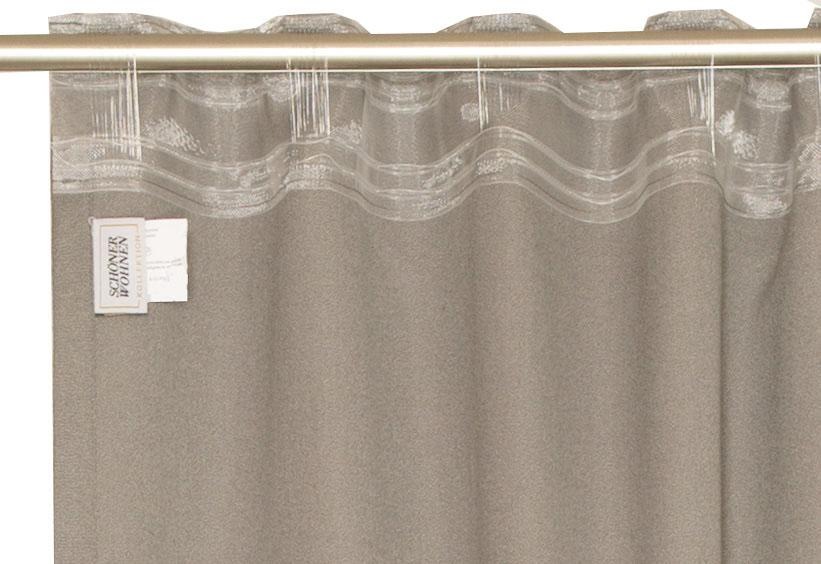 SCHÖNER WOHNEN-Kollektion Vorhang »Option«, (1 St.), HxB: 250x130, Blickdicht