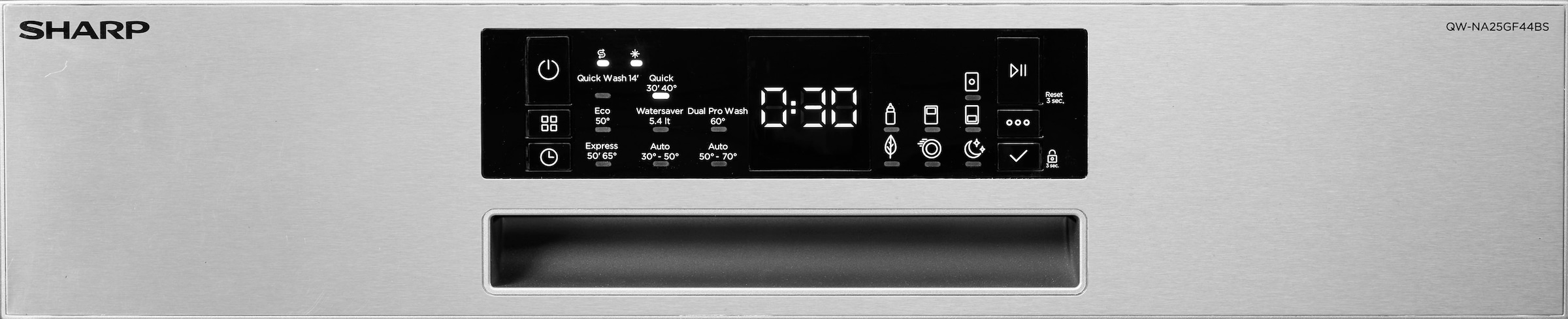 Sharp Standgeschirrspüler »QW-NA25GF44BS-DE«, 14 Maßgedecke