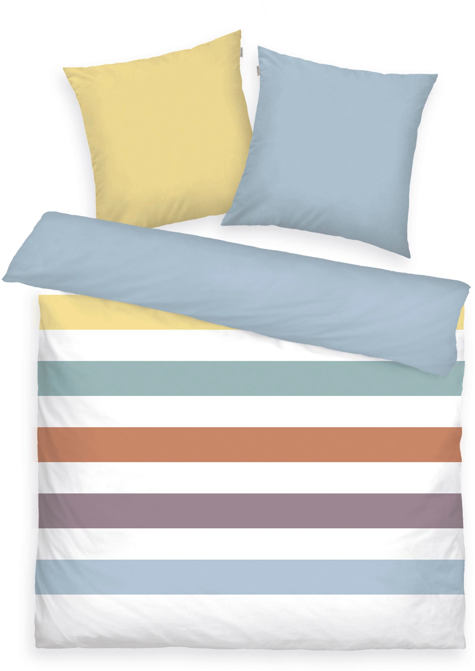 TOM TAILOR HOME Bettwäsche »COLORED STRIPES in Gr. 135x200cm, 155x220cm, 200x220cm oder 100x135cm«, new bedroom, gewebtes Label