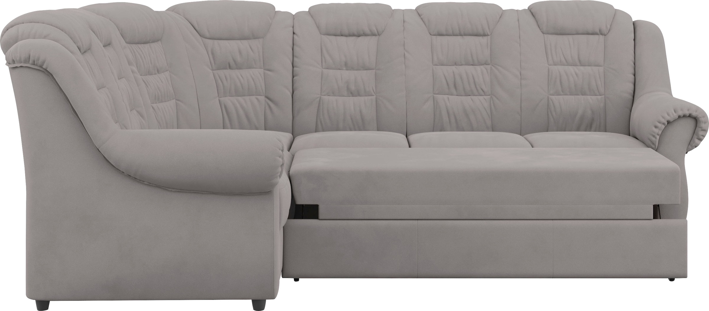 Home affaire Ecksofa »Boston L-Form«, mit hoher Rückenlehne, optional mit Bettfunktion und Stauraum