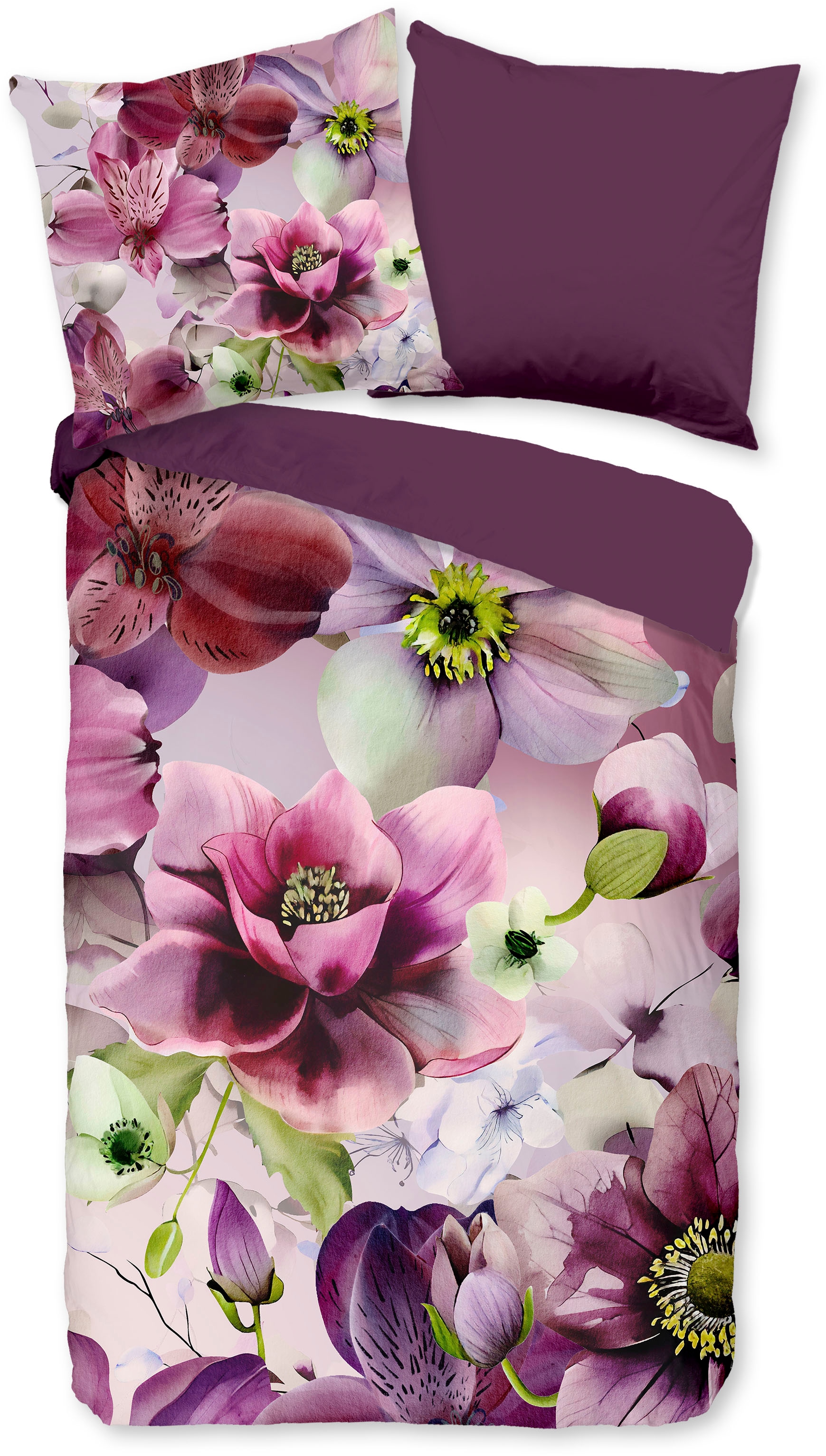 PURE luxury collection Wendebettwäsche »Chimai«, Mikrofaser, Pflegeleicht, günstig online kaufen