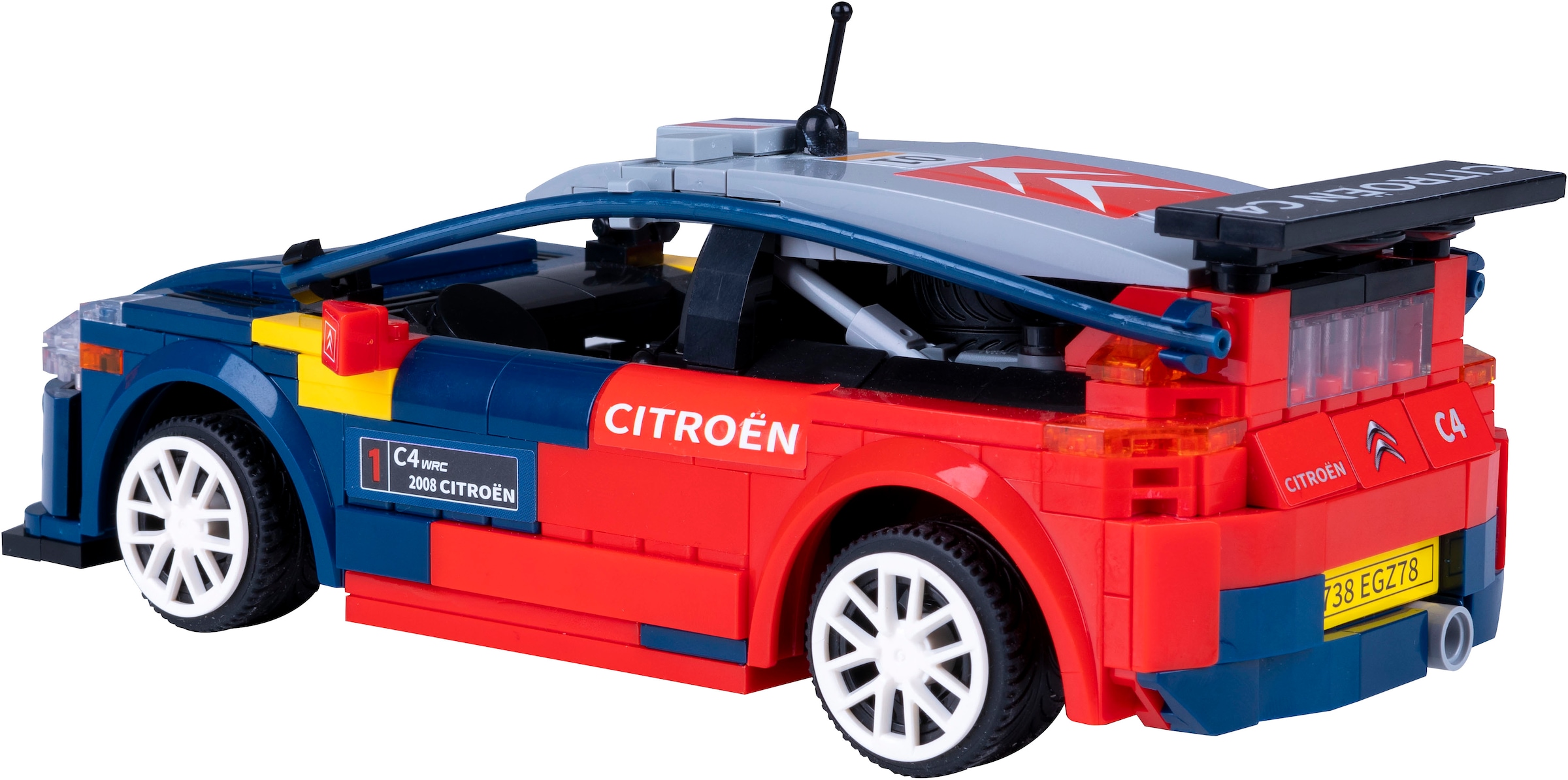 Jamara RC-Auto »CaDA, 2008 Citroën C4 WRC 1:20 2,4GHz Bricks«