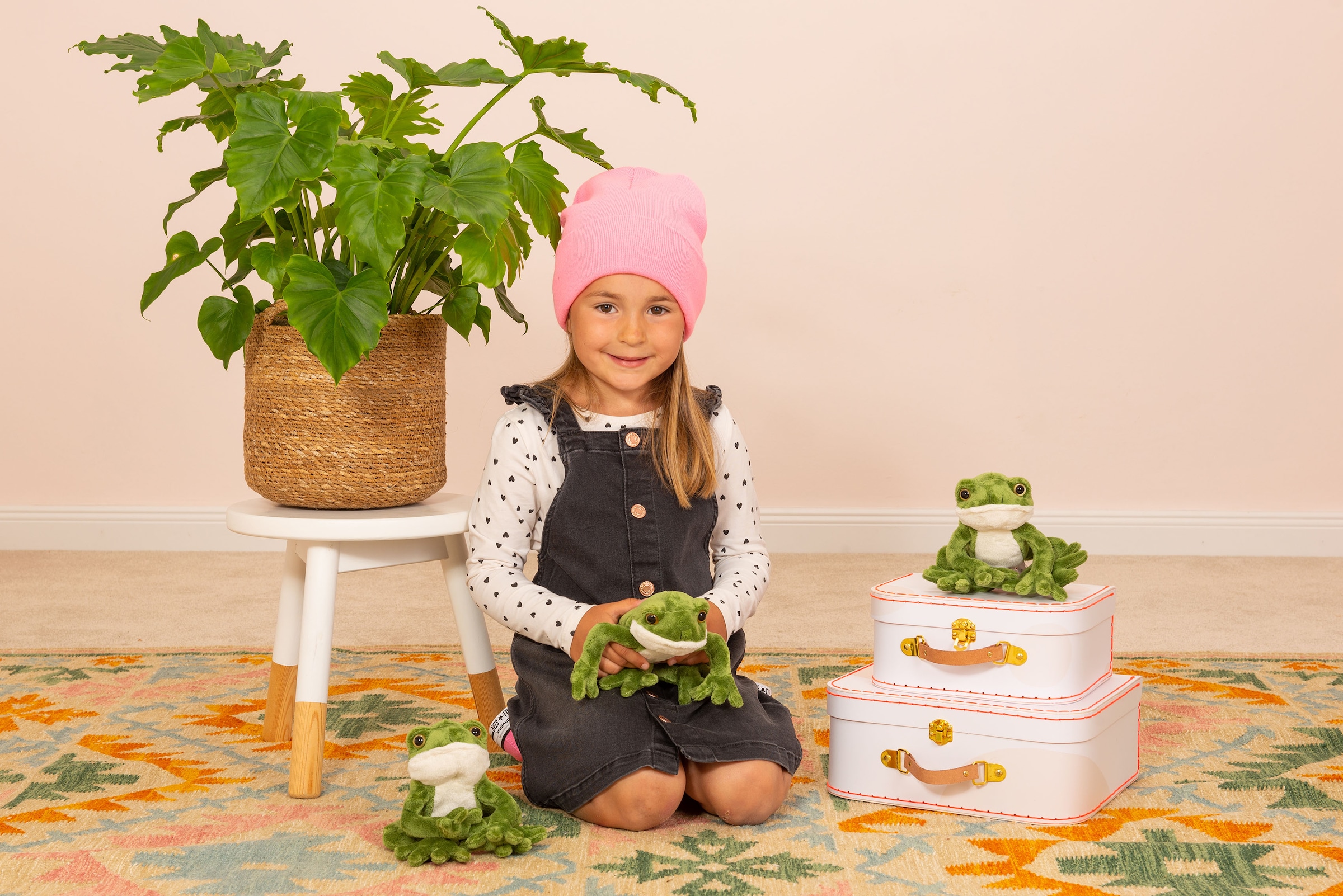 Teddy Hermann® Kuscheltier »Frosch, 15 cm«, zum Teil aus recyceltem Material